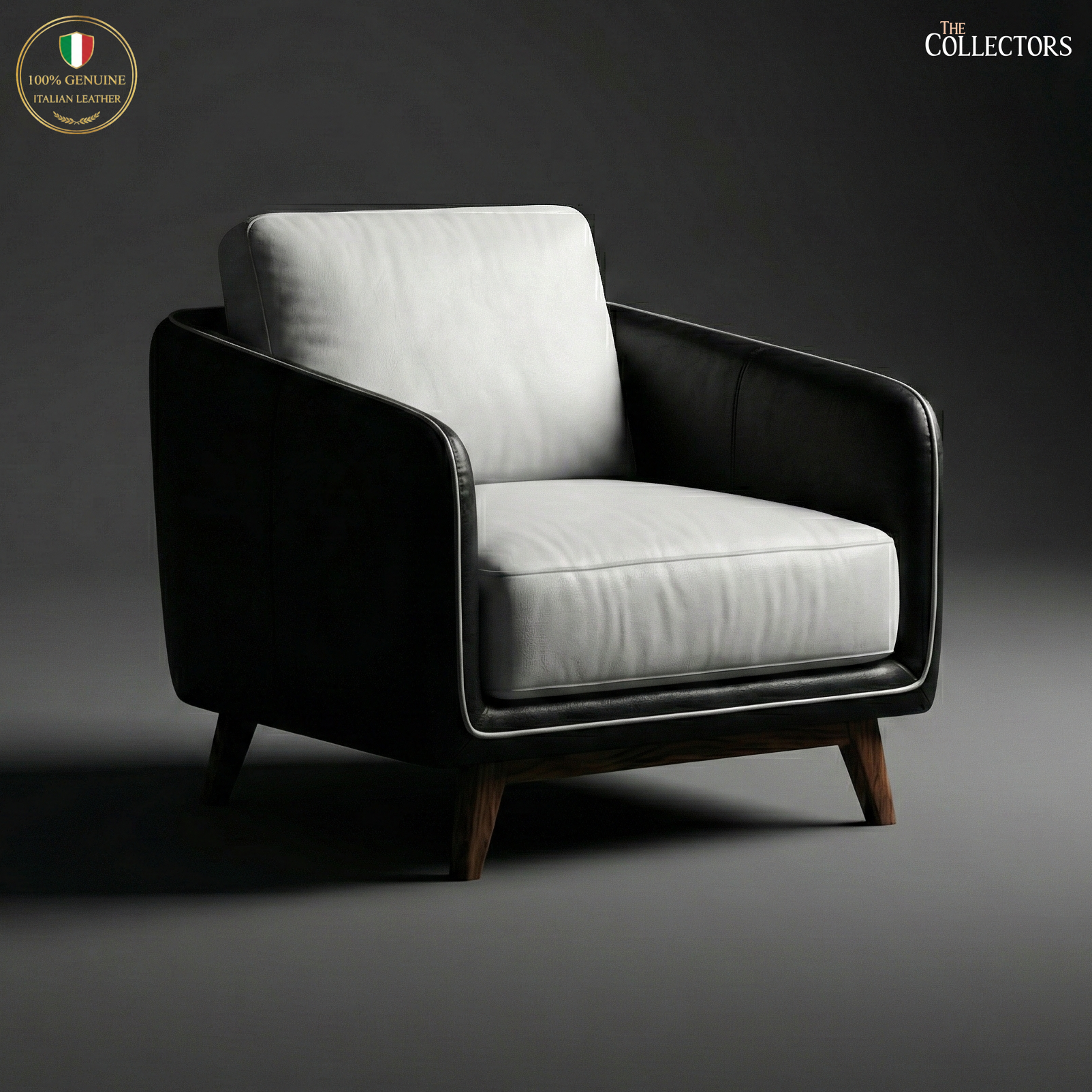 Manhattan Modernist Leather Sofa Ensemble — image 3