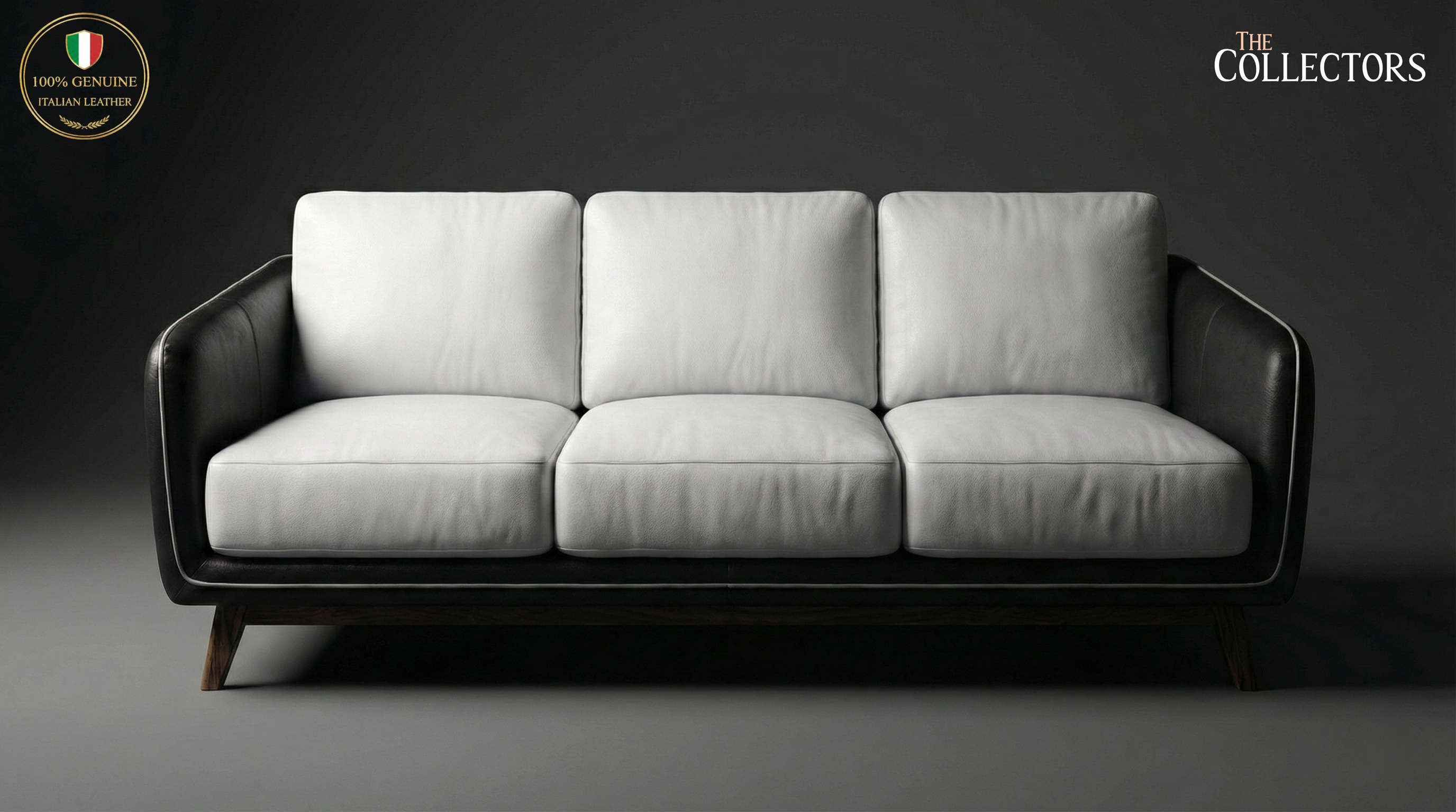 Manhattan Modernist Leather Sofa Ensemble — image 4