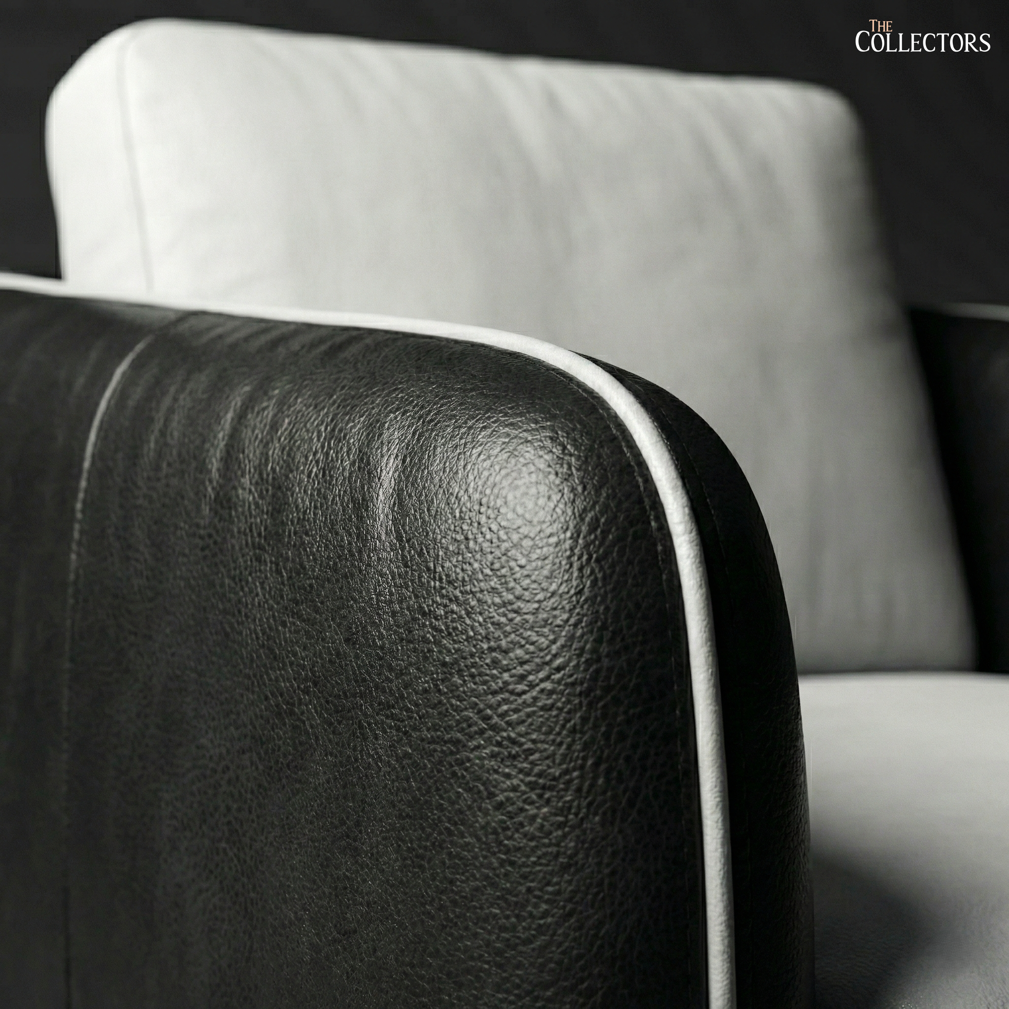 Manhattan Modernist Leather Sofa Ensemble — image 7