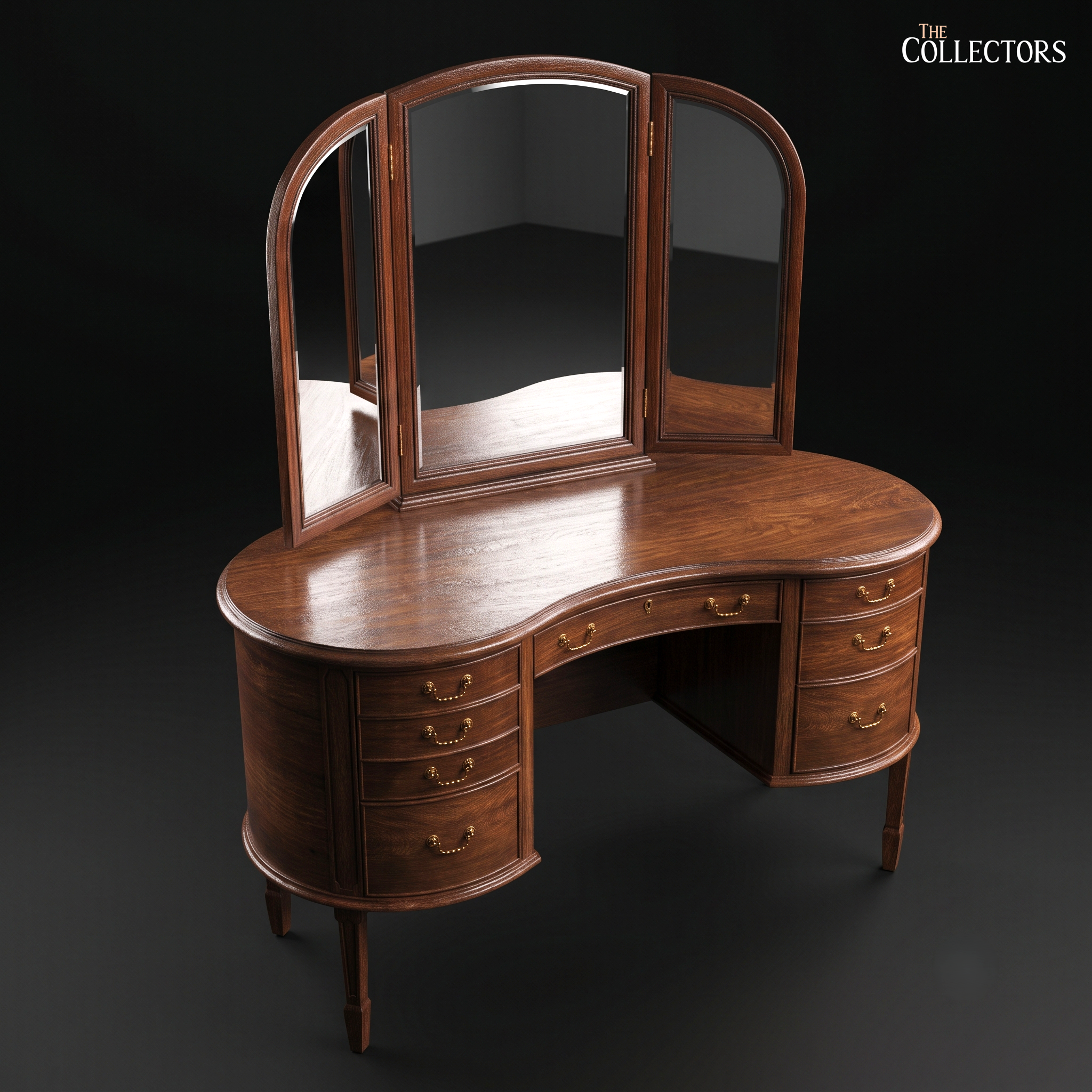 The Mayfair Sheraton-Revival Kidney Vanity Table — image 4