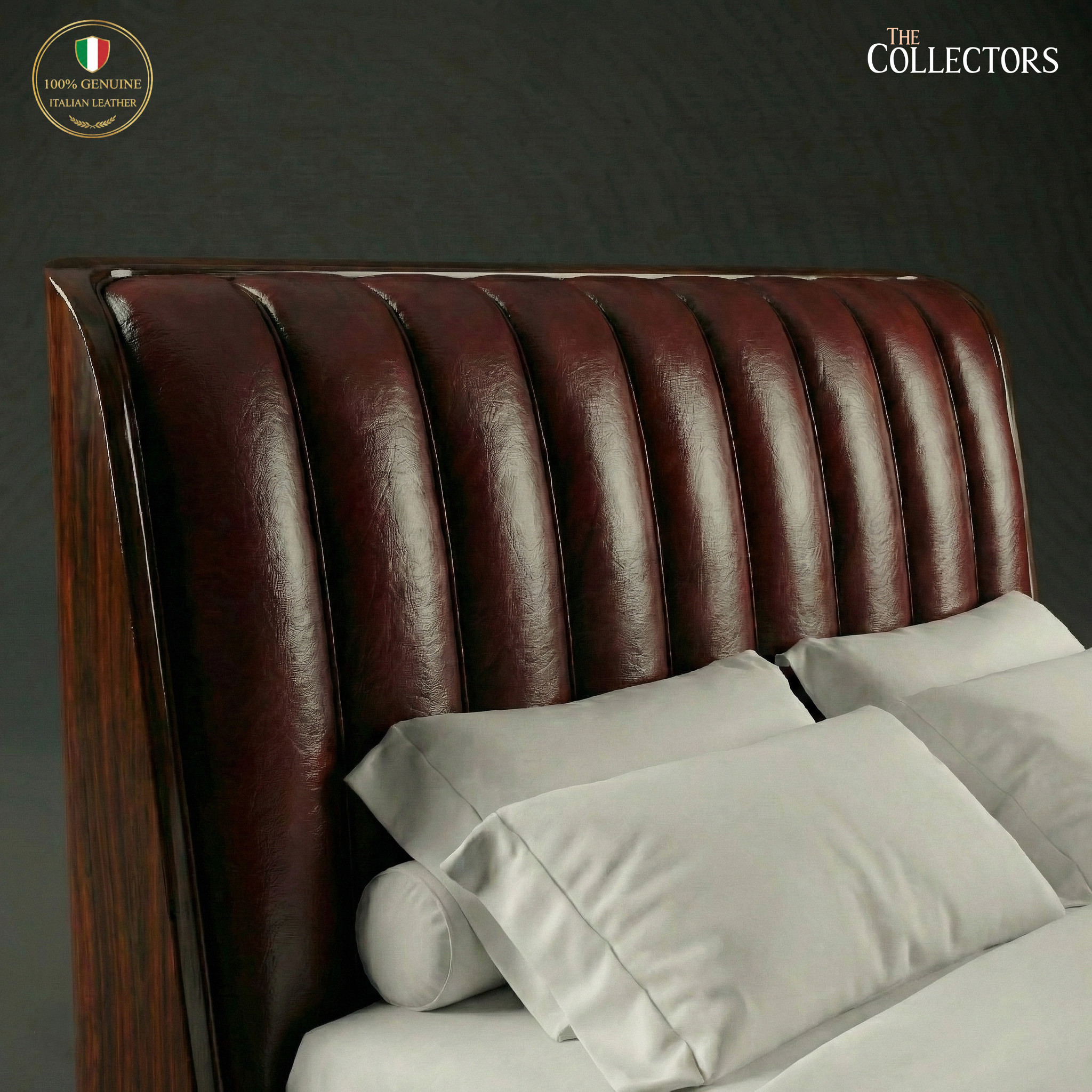 The Miami Streamline Moderne Leather Bed — image 4