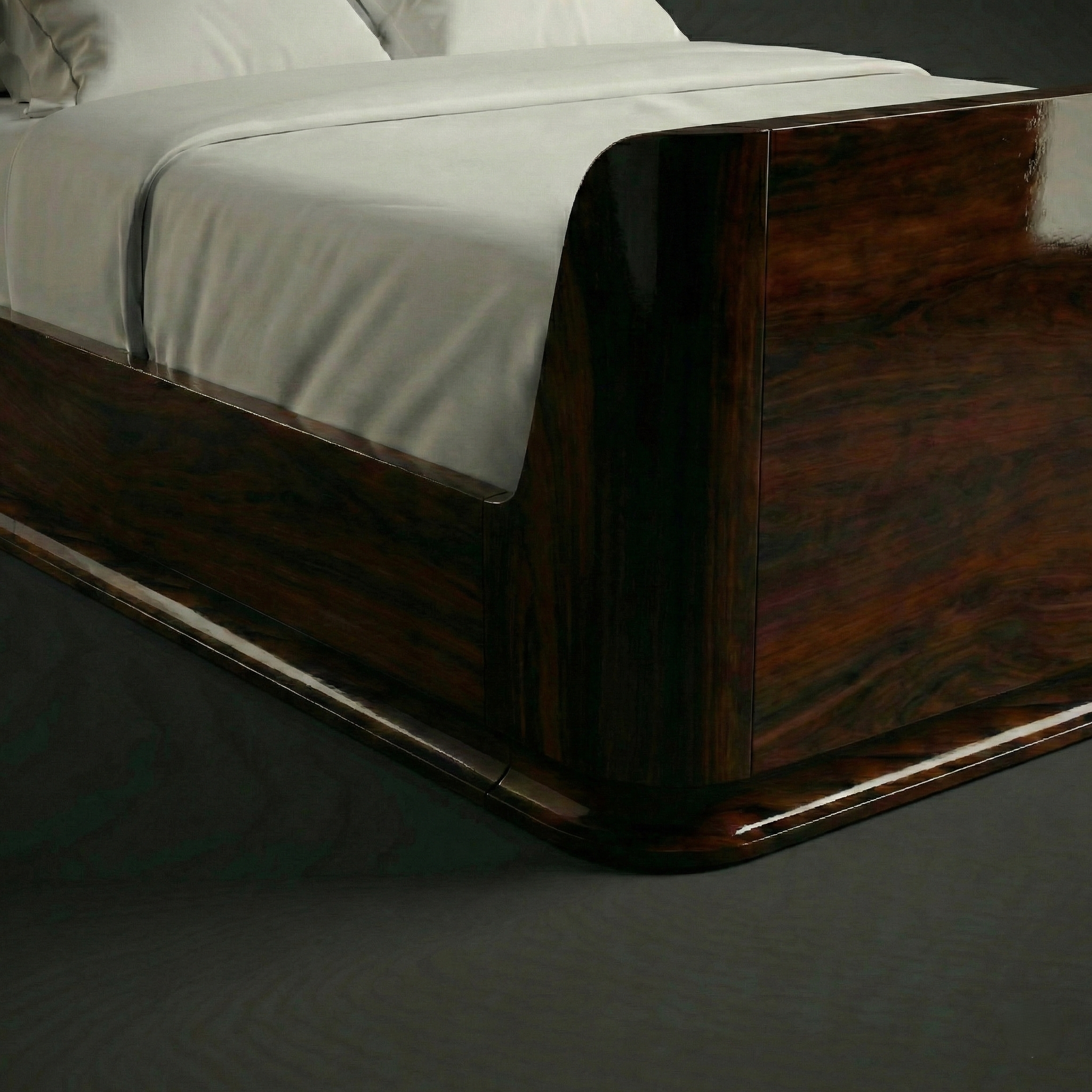 The Miami Streamline Moderne Leather Bed — image 5