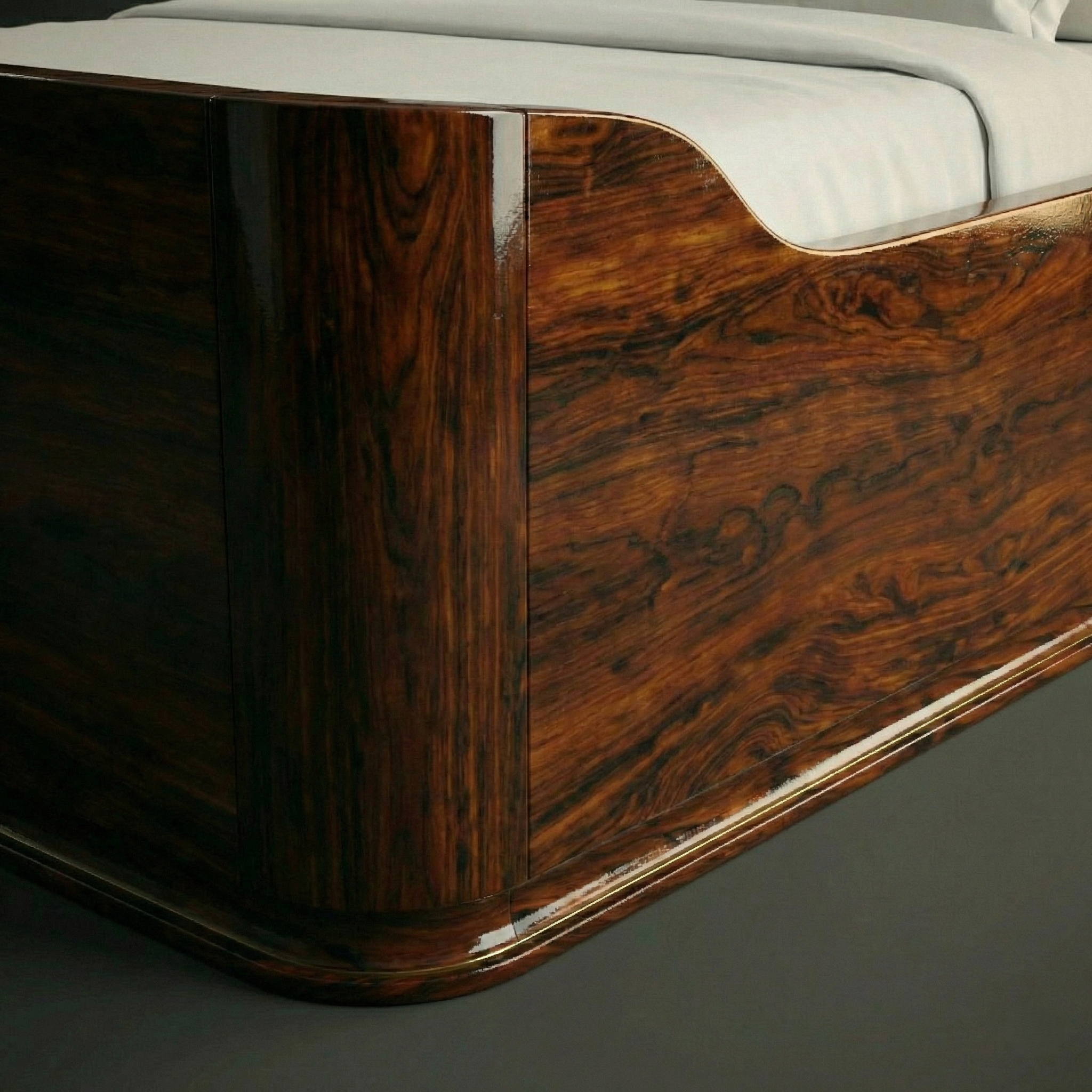 The Miami Streamline Moderne Leather Bed — image 7