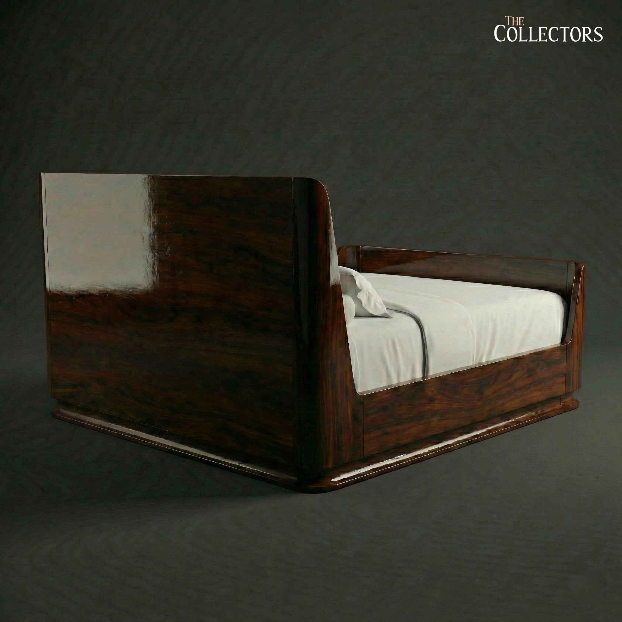 The Miami Streamline Moderne Leather Bed — image 8