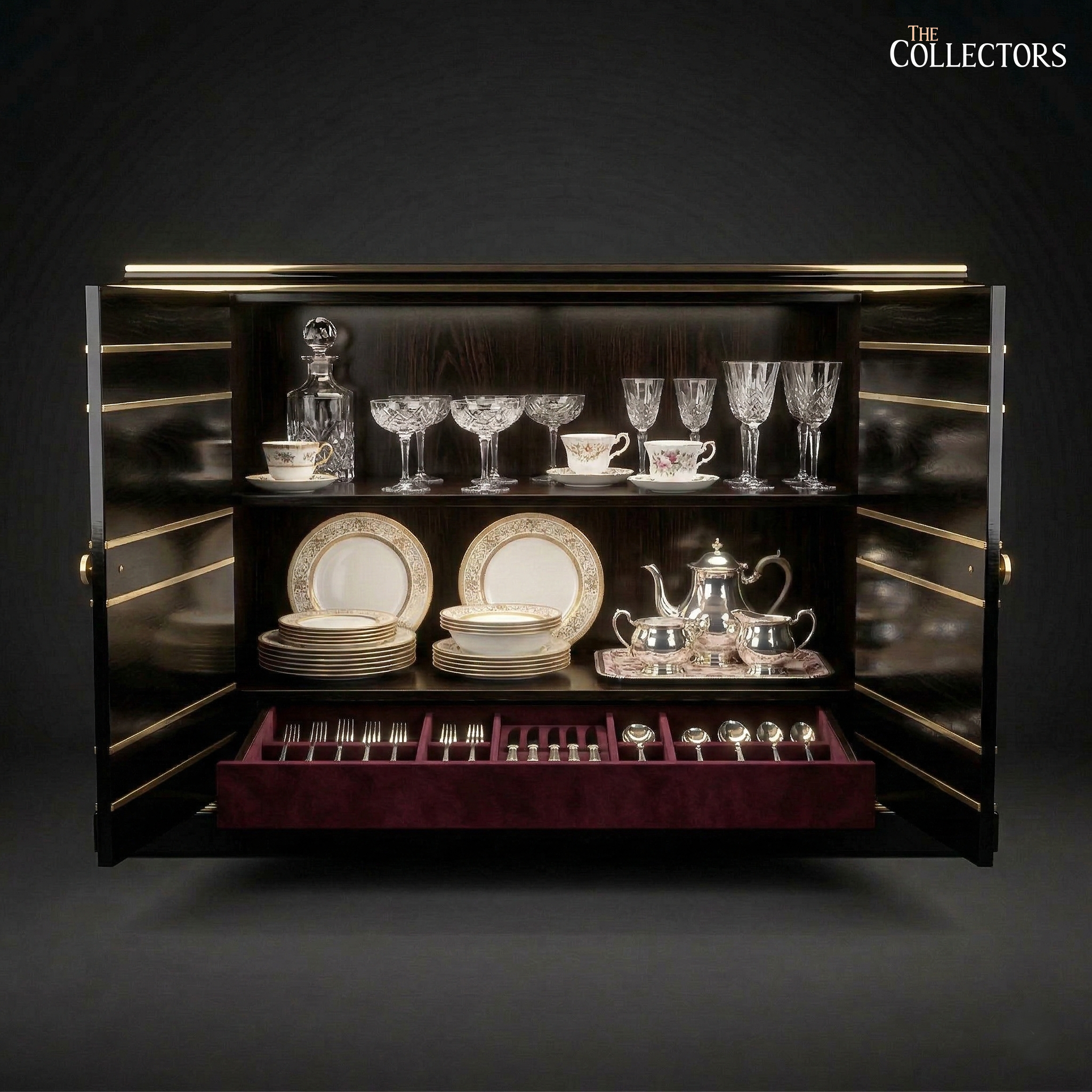 The Minuit Noir Art Deco Sideboard — image 2