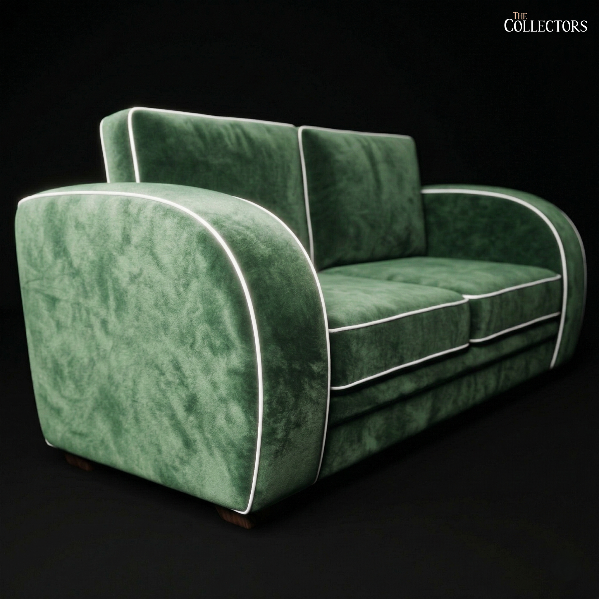 The Monaco Streamline Art Deco Sofa — image 2