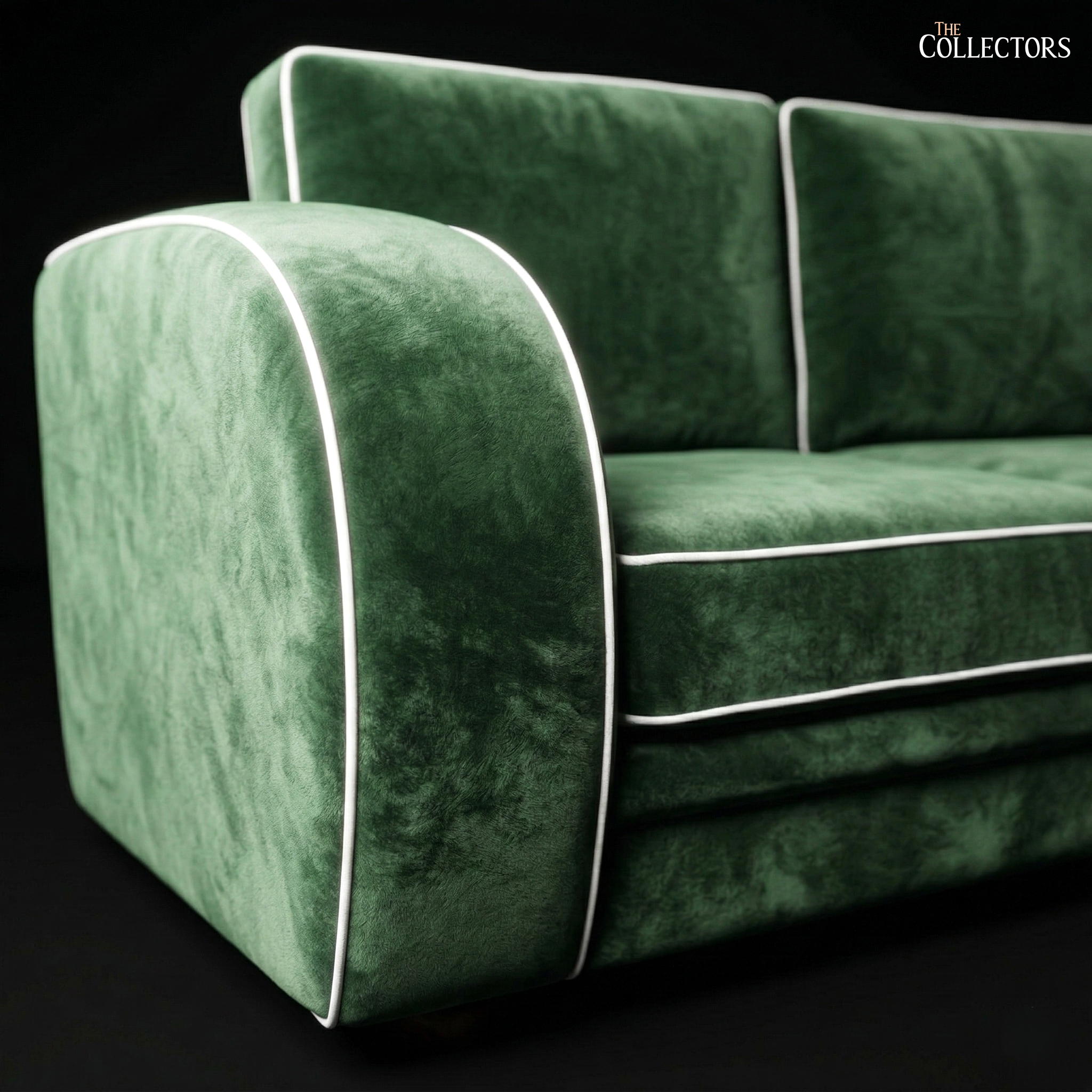 The Monaco Streamline Art Deco Sofa — image 3