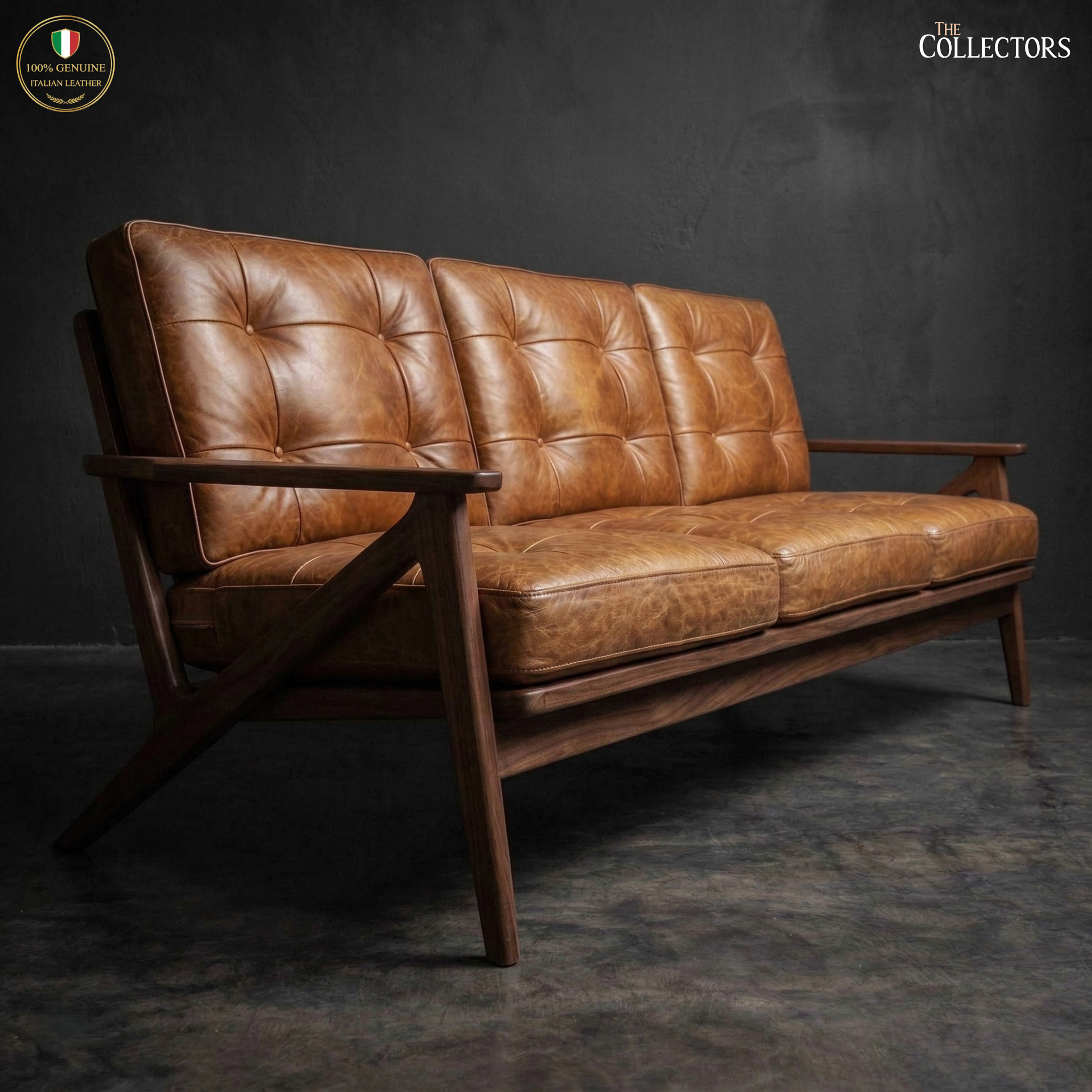 The Nørrebro Danish Mid-Century Leather Suite — image 4