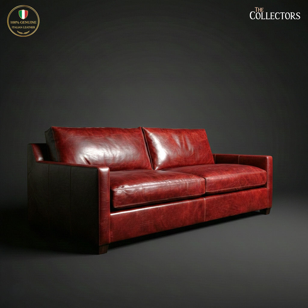 Oltrarno Atelier Modernist Leather Sofa — image 2