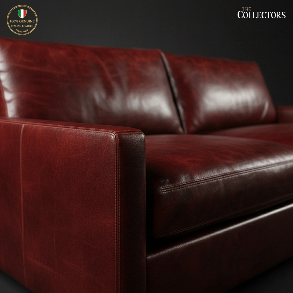 Oltrarno Atelier Modernist Leather Sofa — image 3