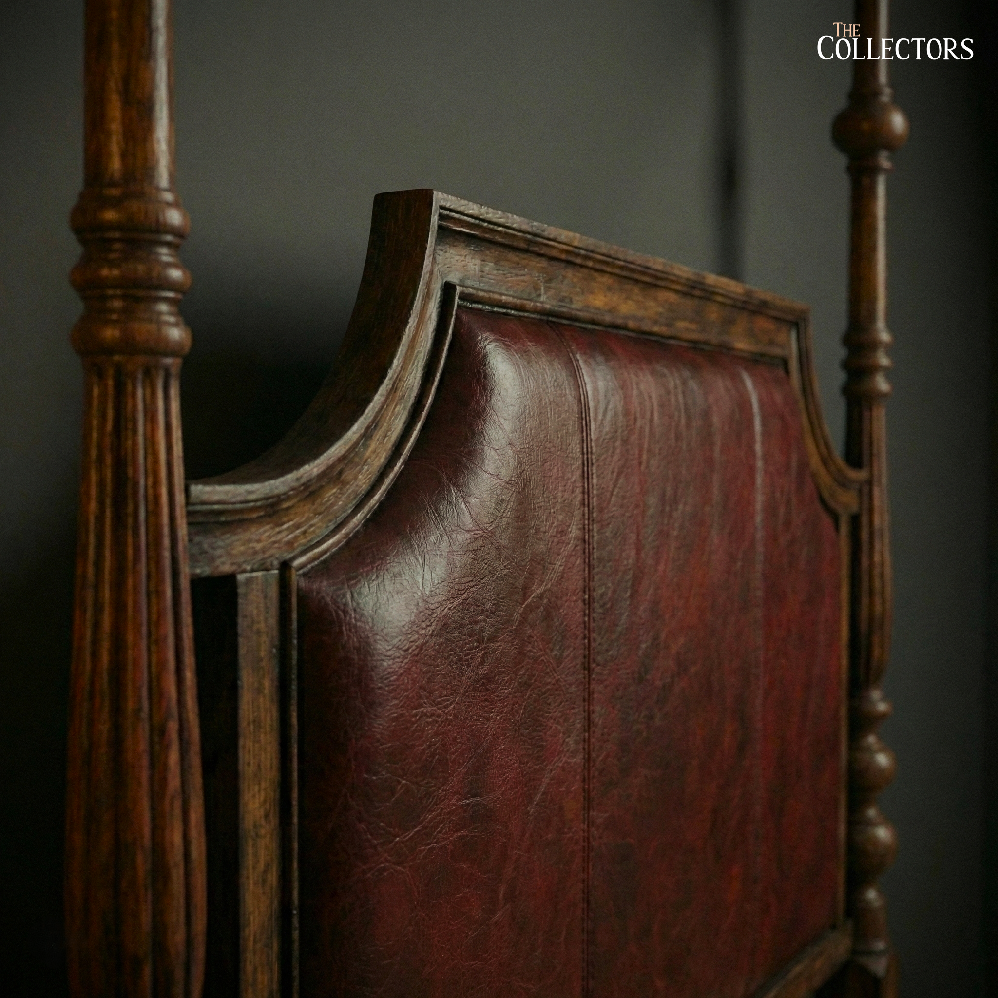 Oxford Manor Leather-Back Four-Poster Bed — image 4