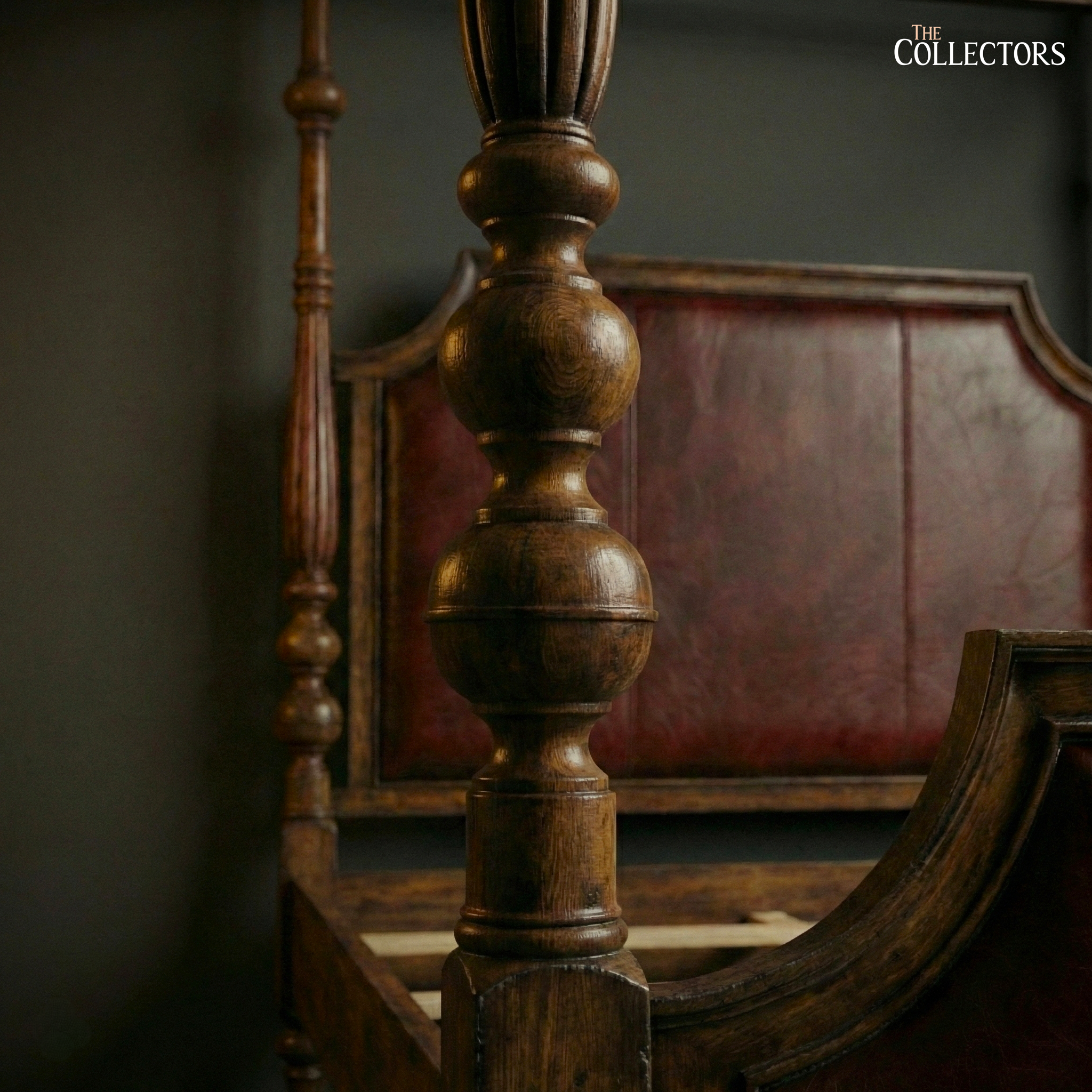 Oxford Manor Leather-Back Four-Poster Bed — image 5