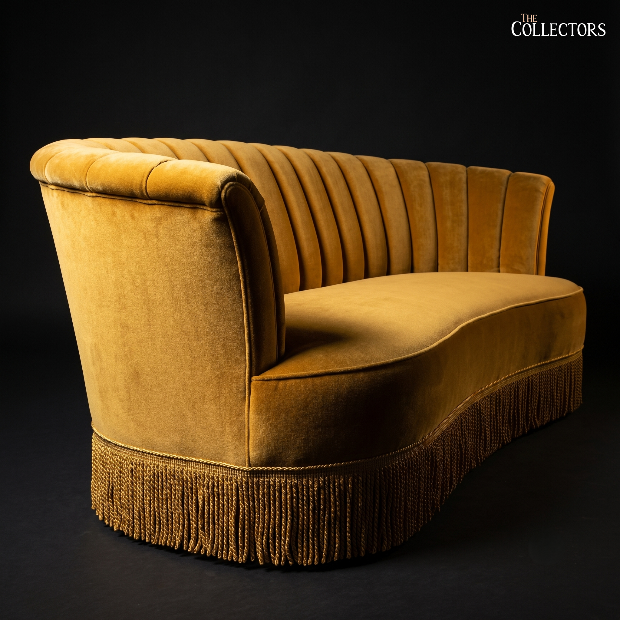 Passementerie Gold: A Parisian Deco Settee — image 2