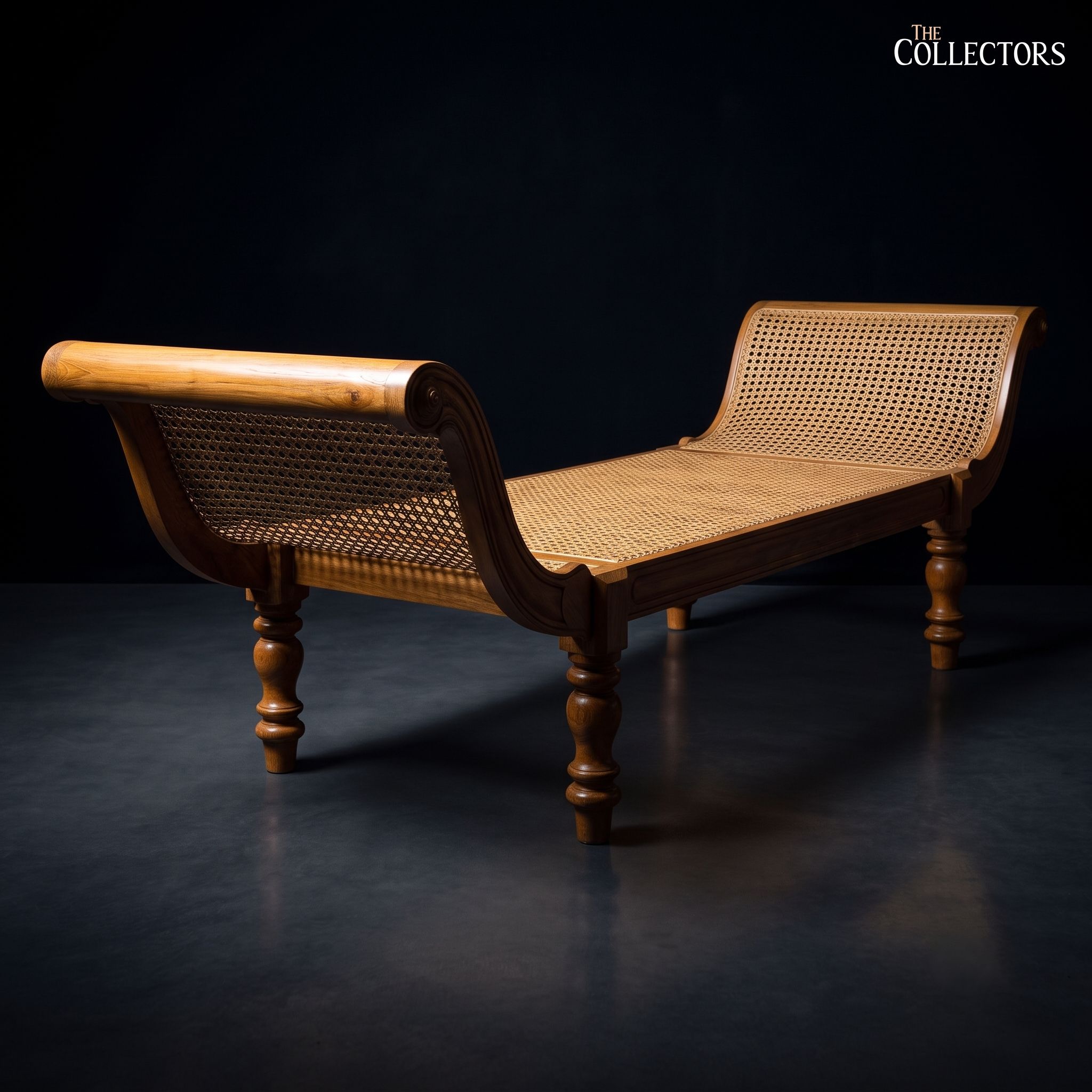The Pondichéry Double-Scroll Cane Daybed — image 2