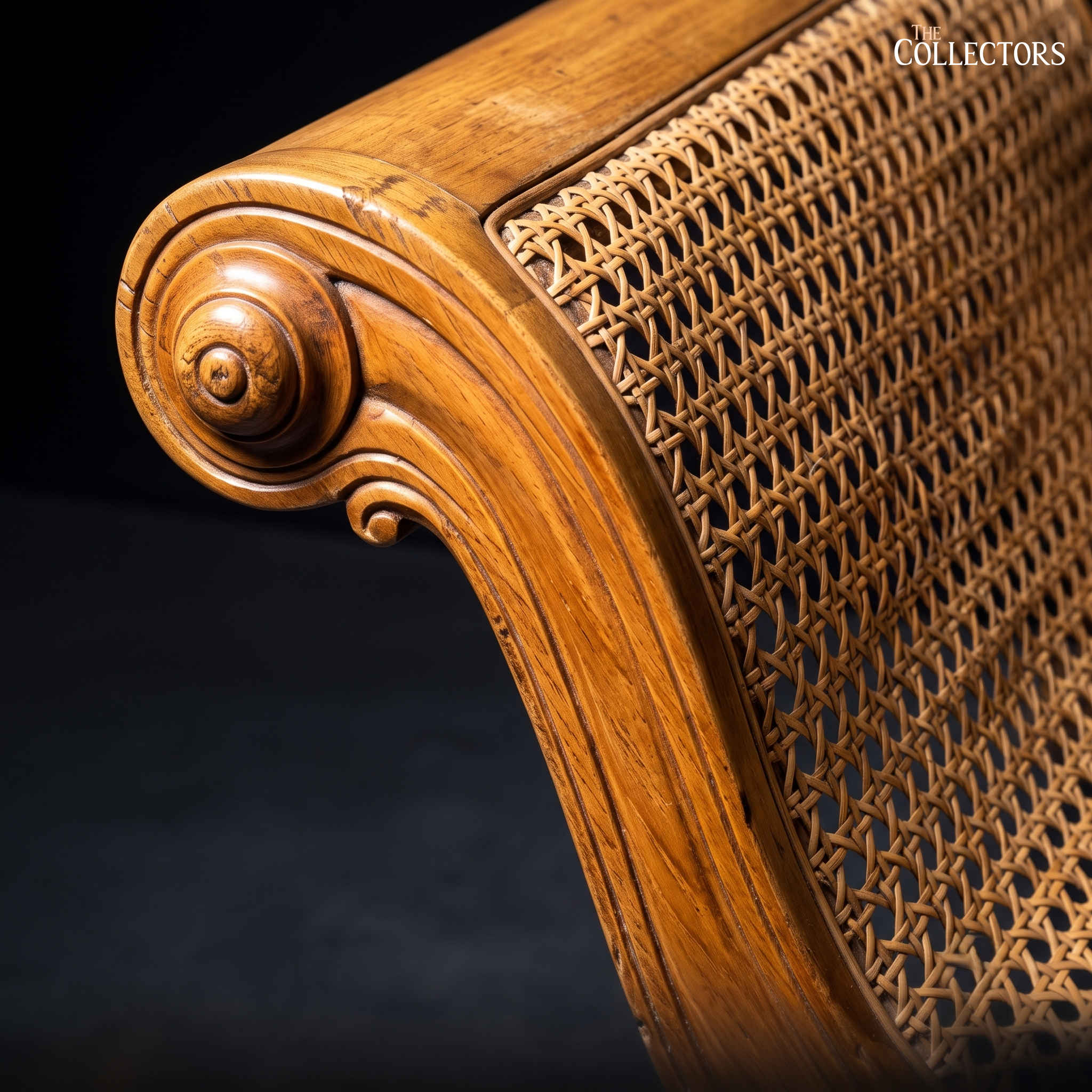 The Pondichéry Double-Scroll Cane Daybed — image 3