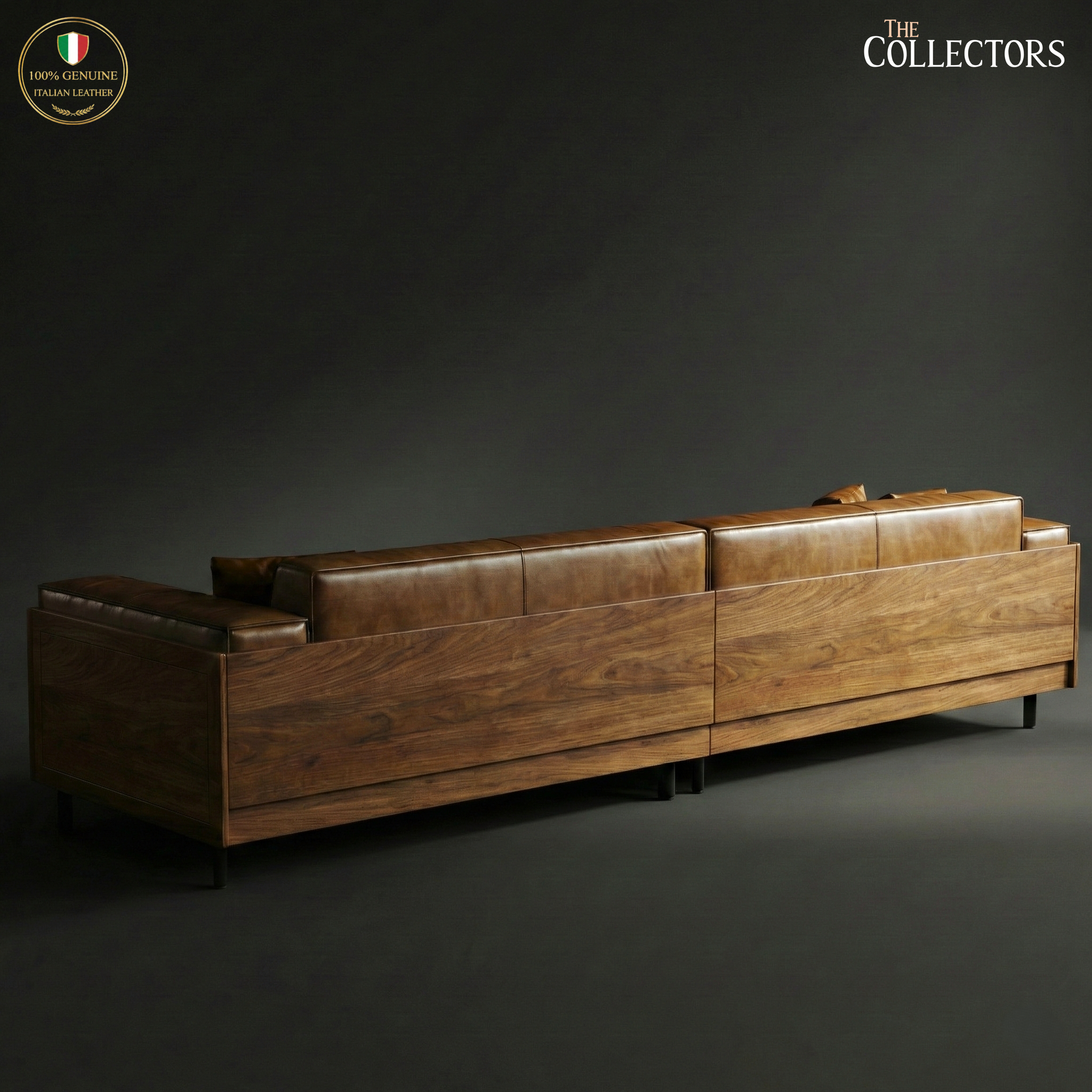 The Porta Nuova Modernist Leather Sofa — image 5