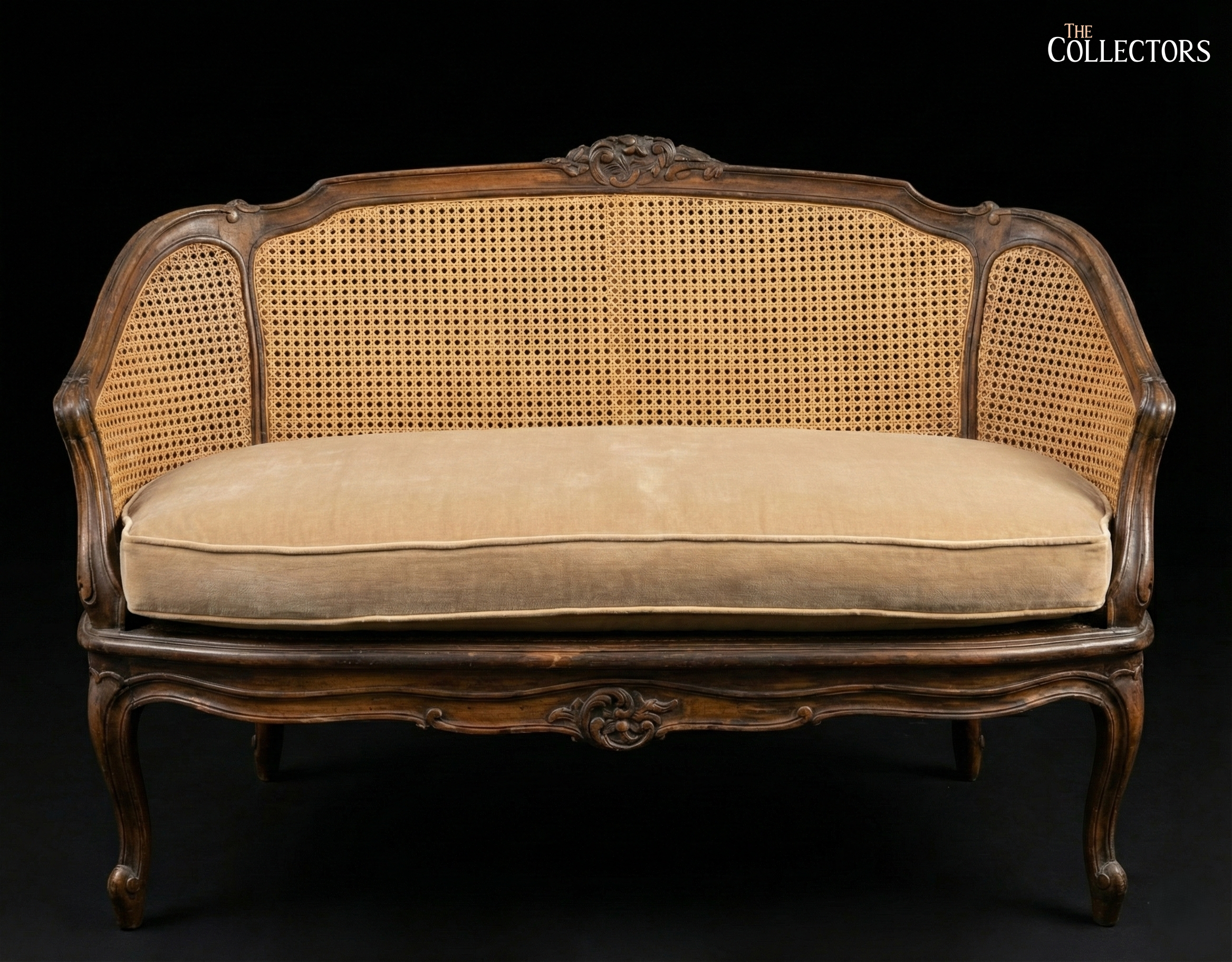 Provençal Cane Serenade - A Louis XV Sofa Set — image 3