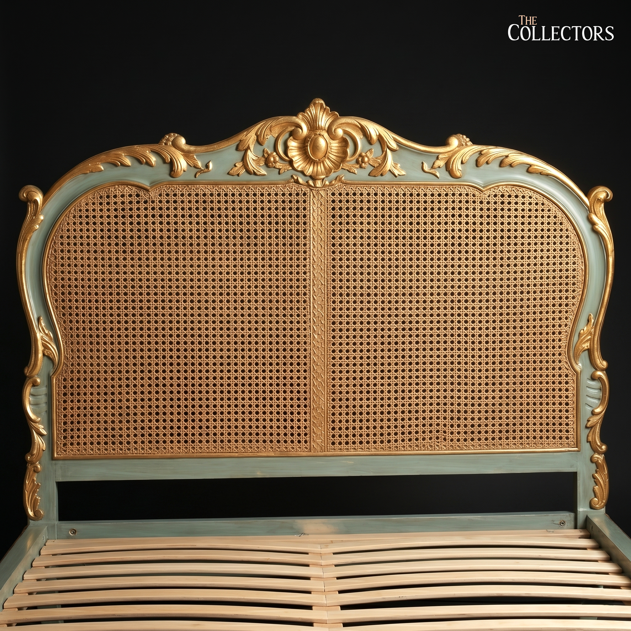 Rocaille & Rosette - A French Vert Céladon Lit de Maître — image 3