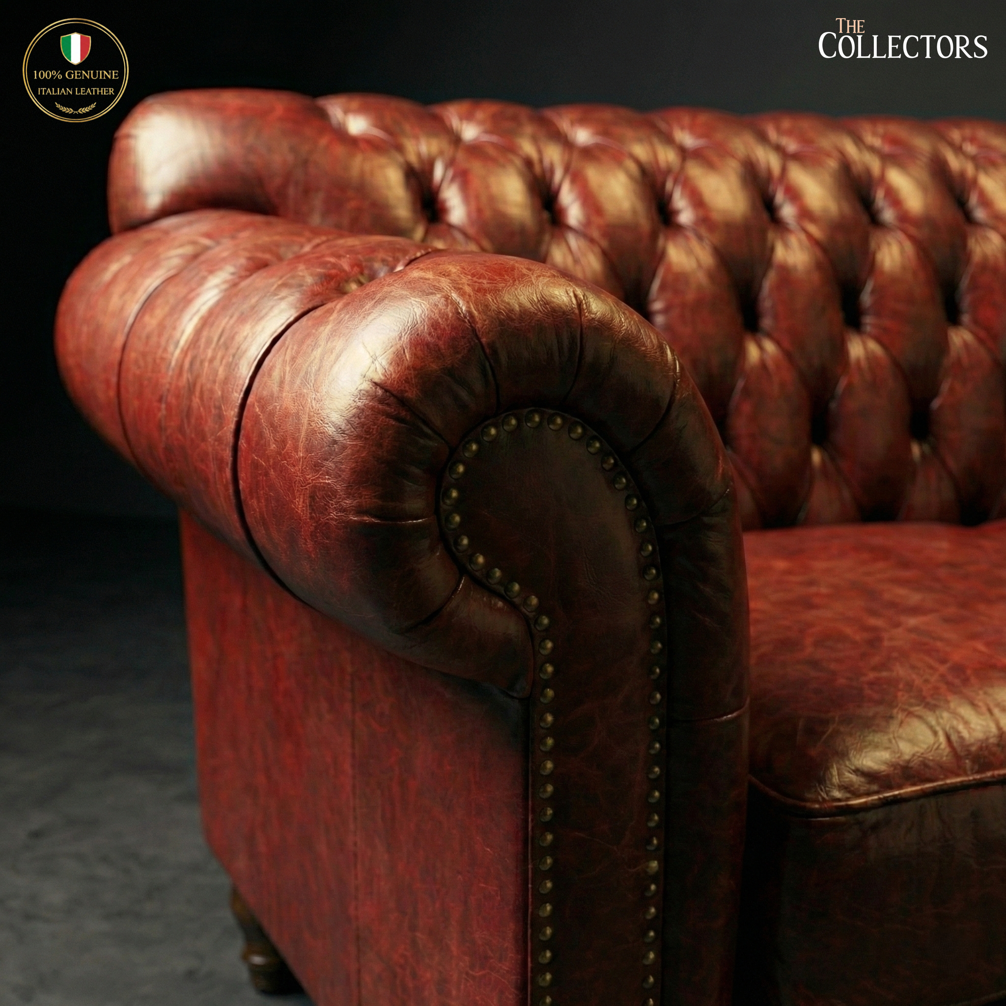Savile Row Chesterfield Leather Sofa — image 3