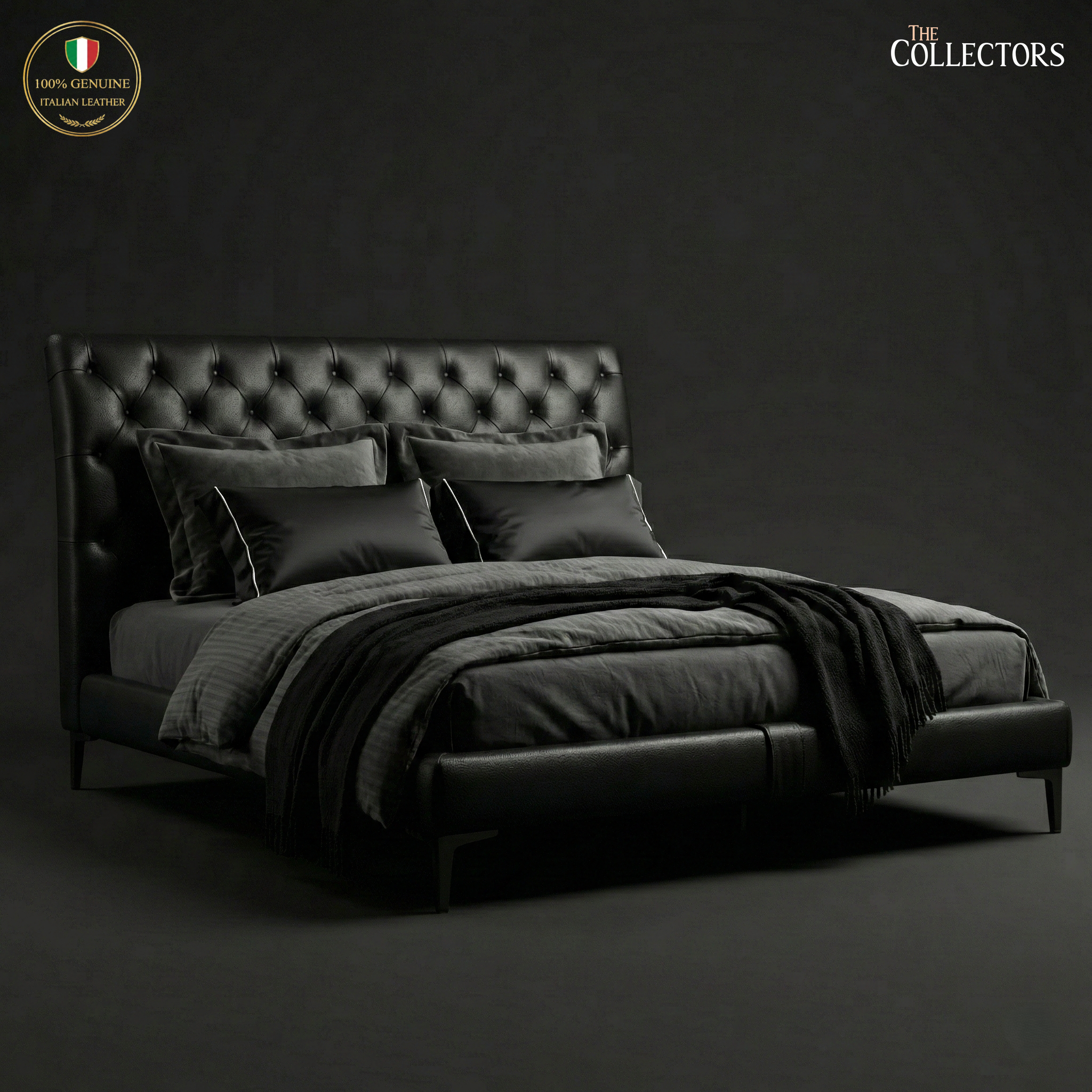 The St. James’s Chesterfield Leather Bed — image 1