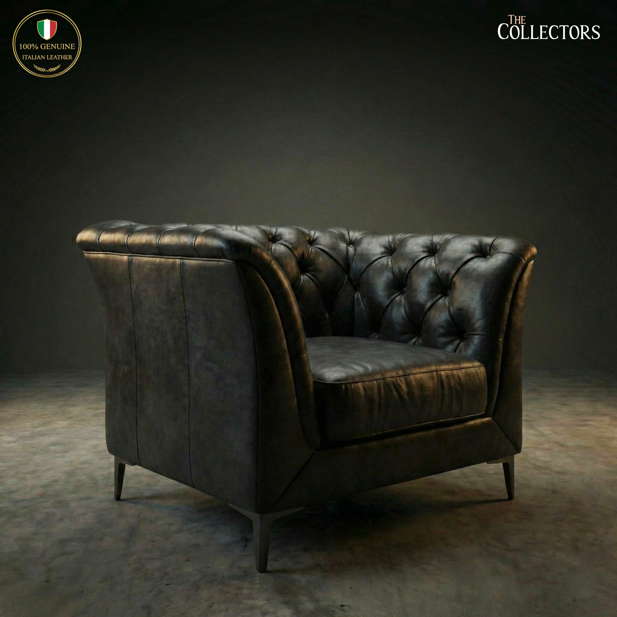 St. James’s Club Modernist Chesterfield Sofa Set — image 3