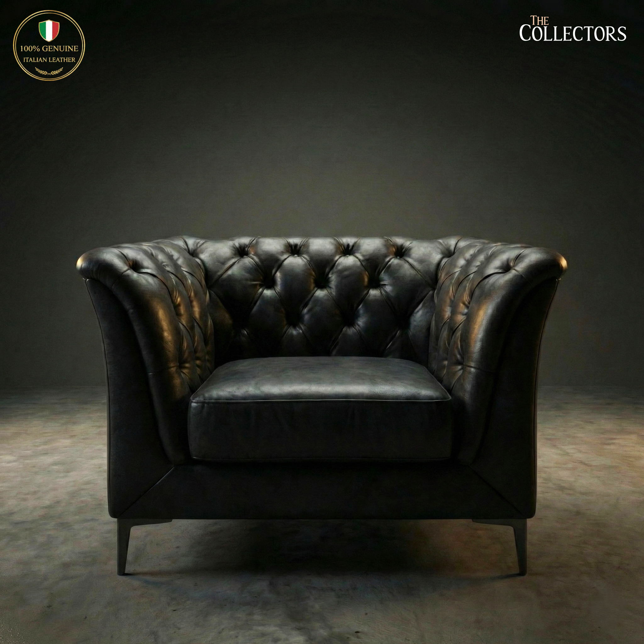 St. James’s Club Modernist Chesterfield Sofa Set — image 4