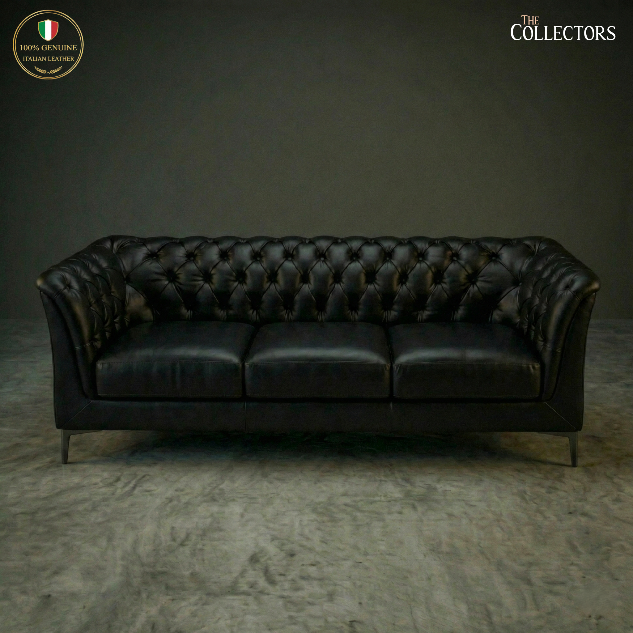 St. James’s Club Modernist Chesterfield Sofa Set — image 6