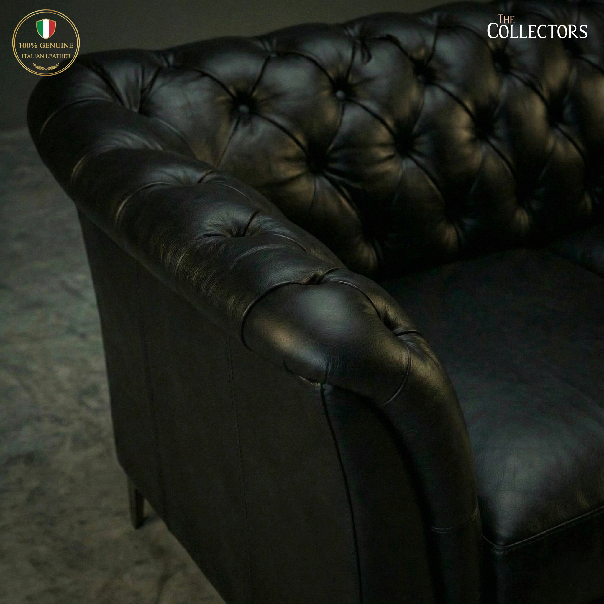 St. James’s Club Modernist Chesterfield Sofa Set — image 7