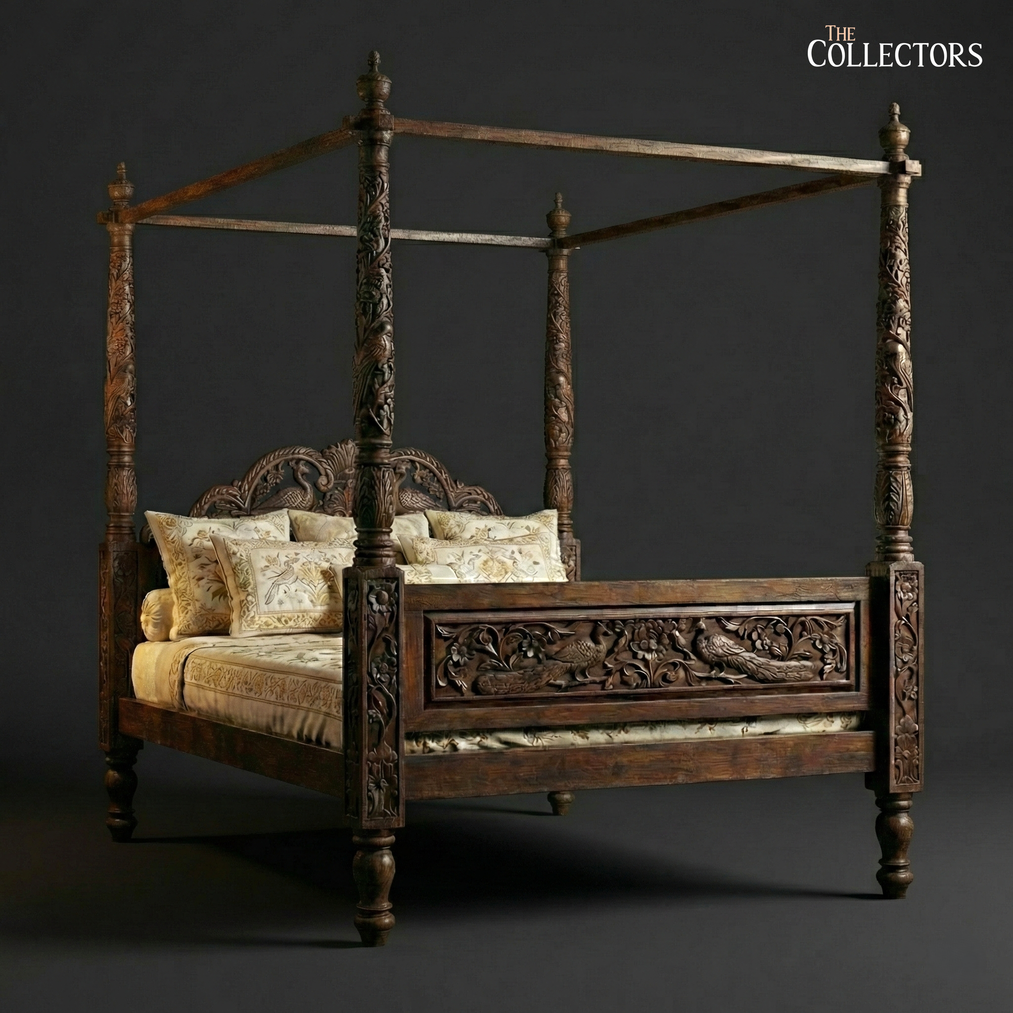 Suratte Peacock Court Four Poster Bed — image 7