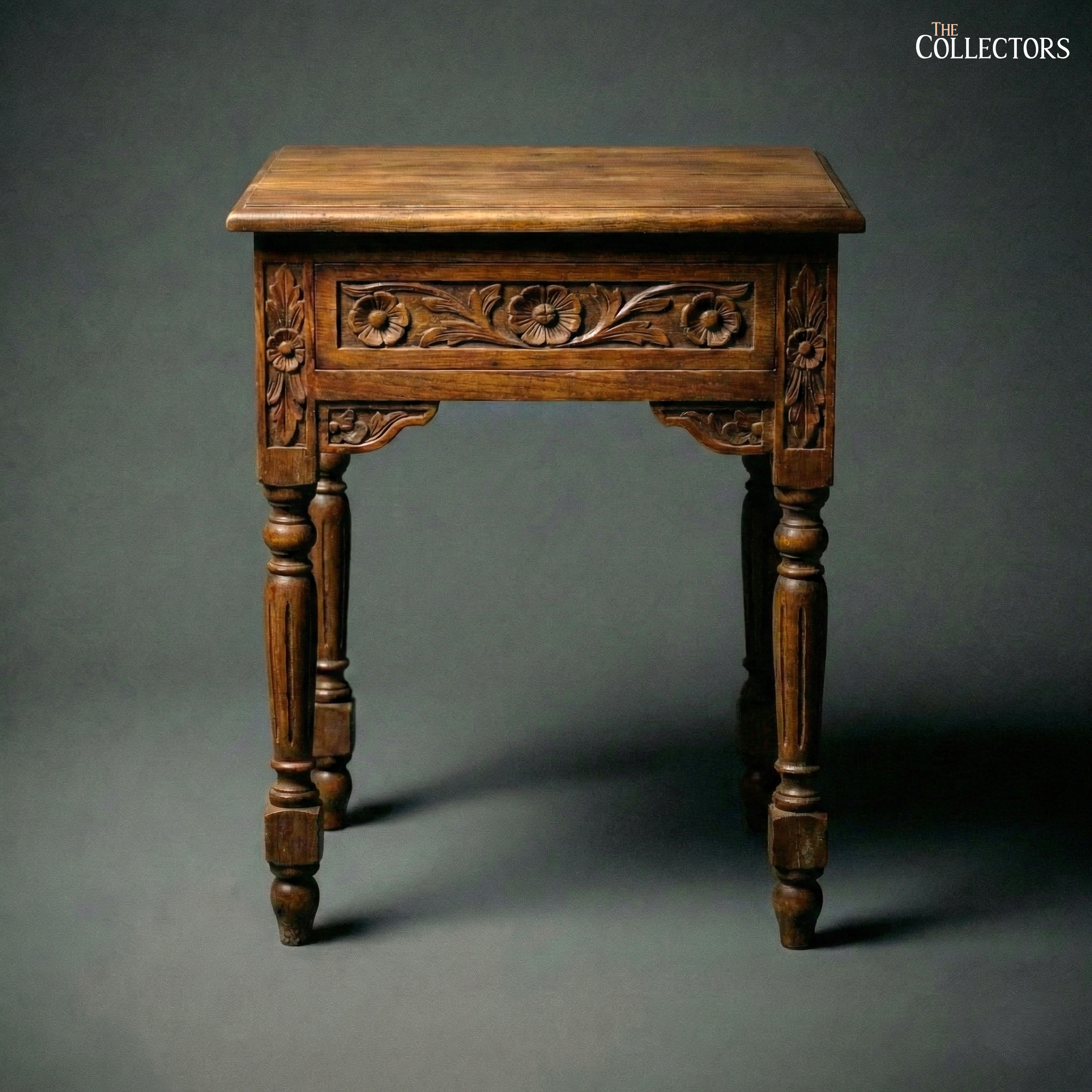 The Anglo-Indian Floral Frieze Side Table — image 2