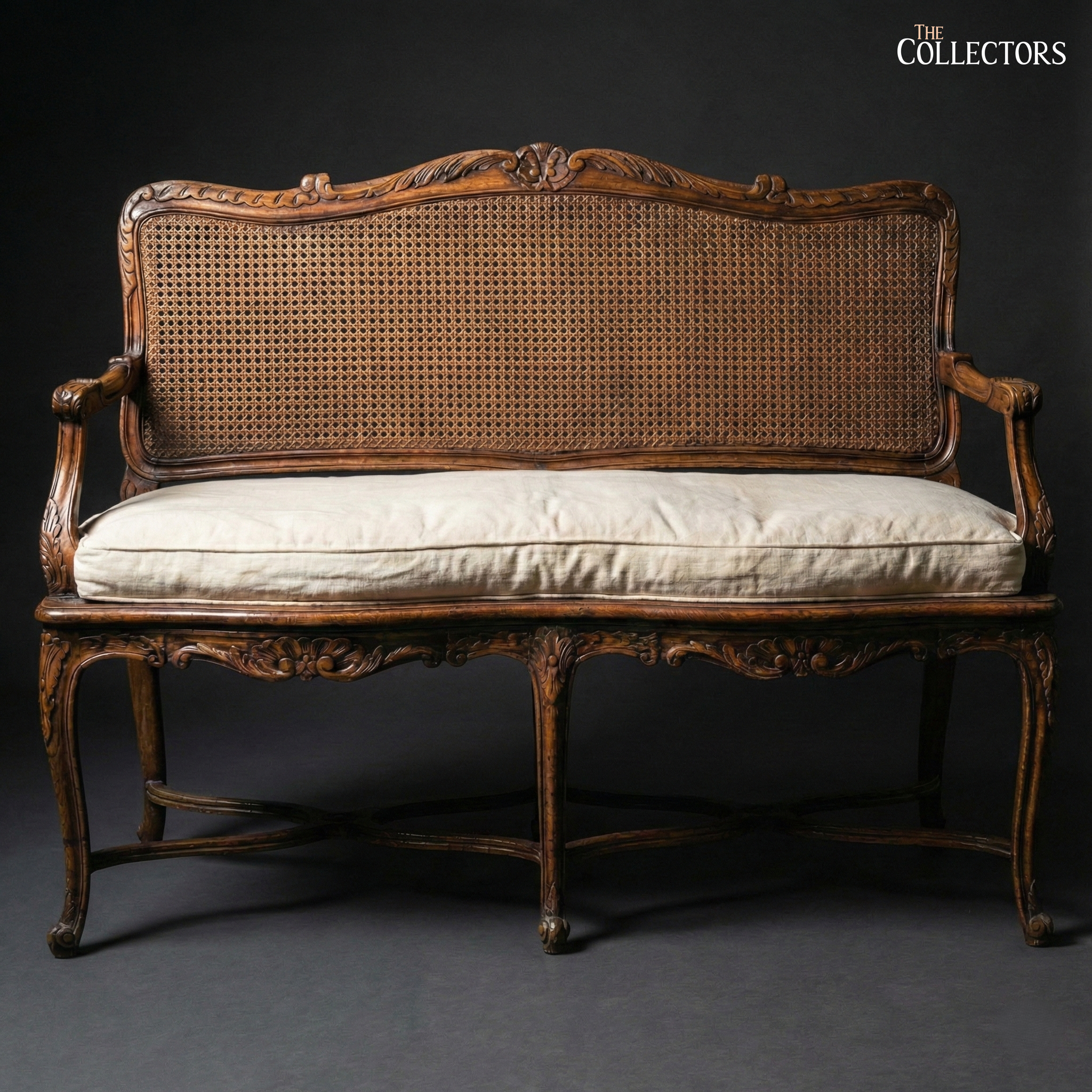 The Bourgogne Louis XV Carved Settee — image 1