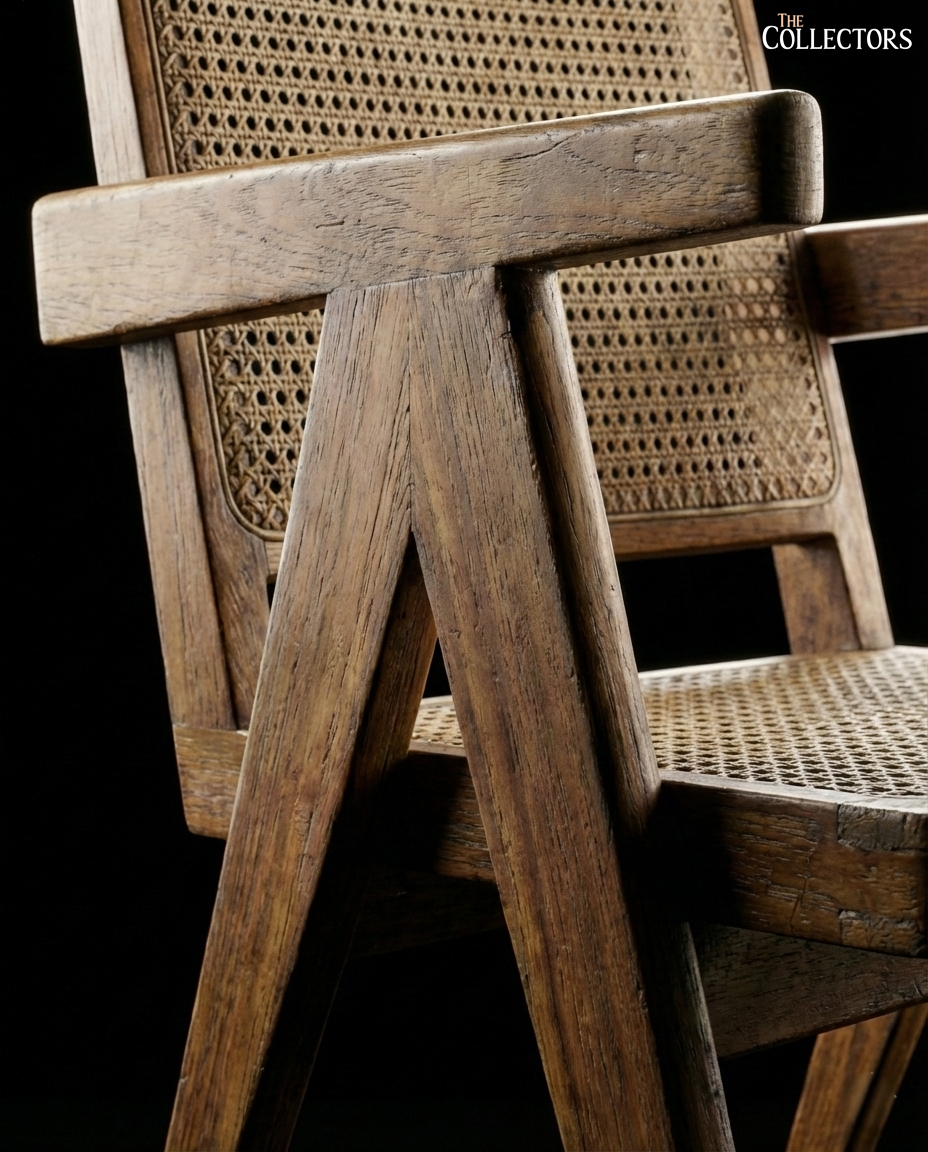 The Chandigarh Secretariat Cane Armchair — image 4