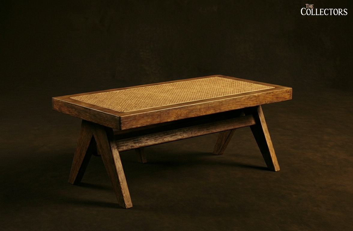 The Chandigarh Secretariat Cane-Top Coffee Table — image 2