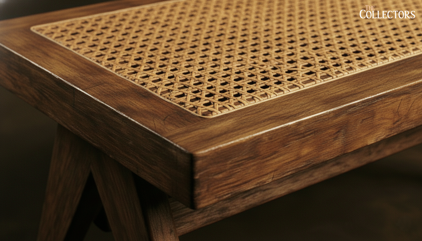The Chandigarh Secretariat Cane-Top Coffee Table — image 4