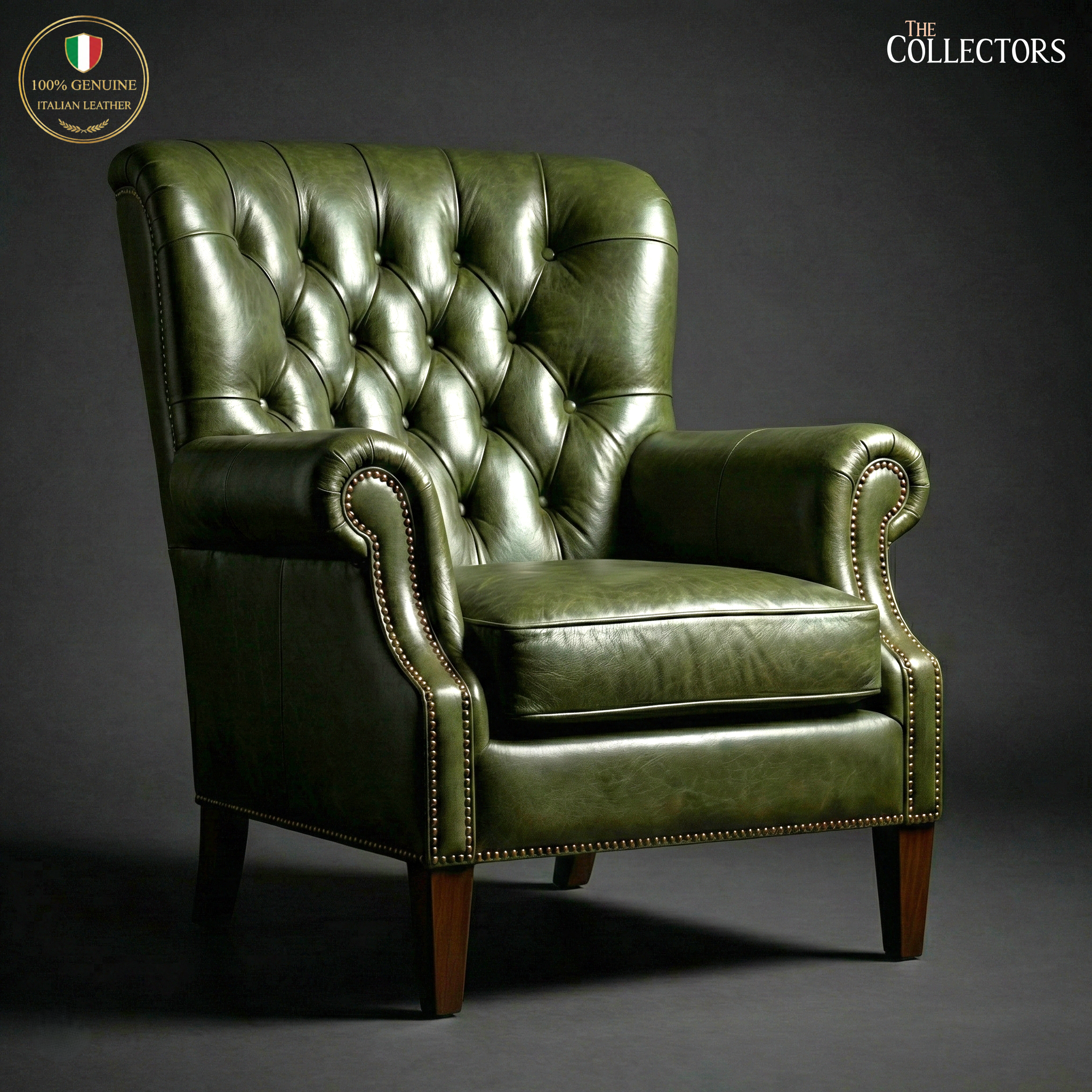 The Diplomat’s Wingback Leather Chair — image 1