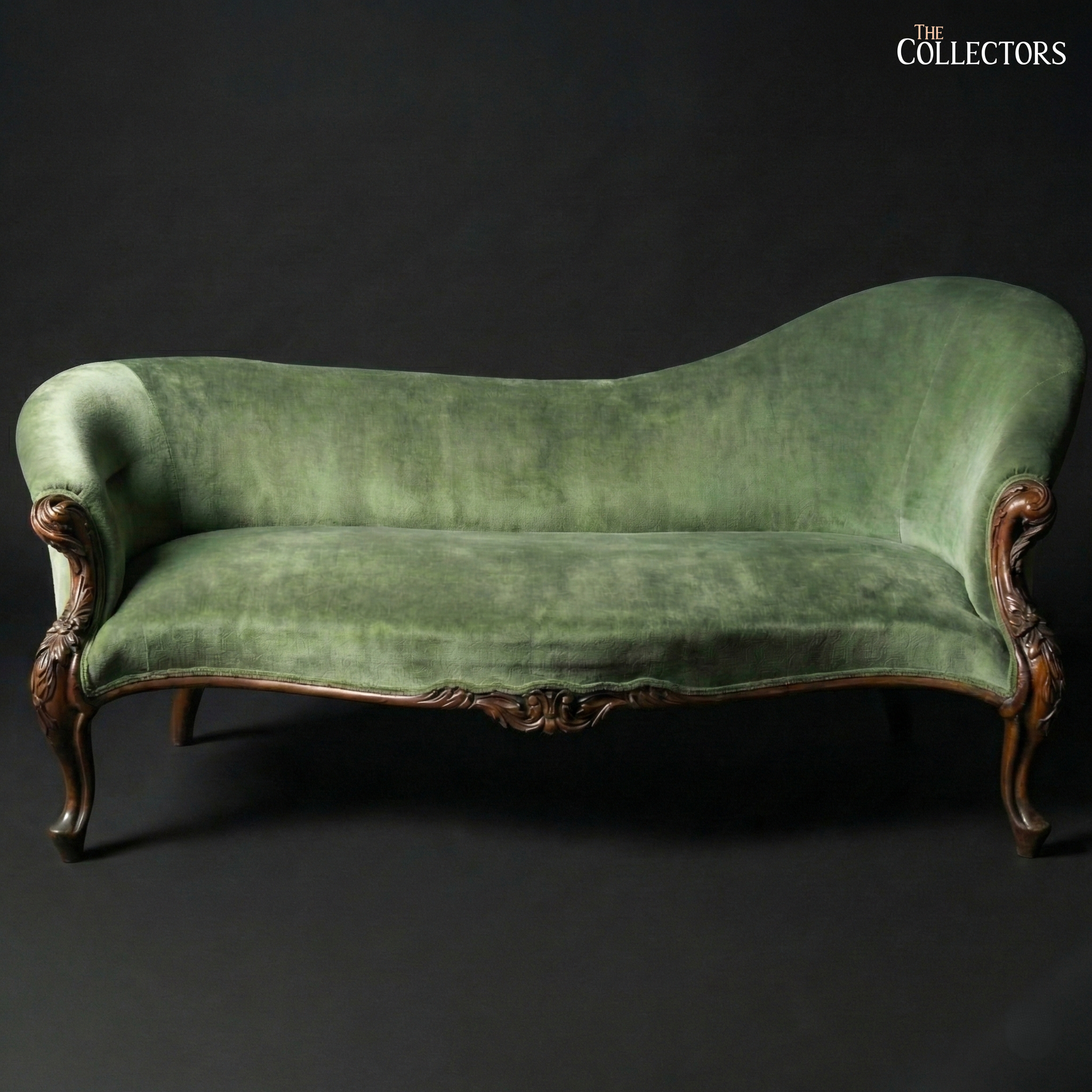 The English High Victorian Spoonback Settee — image 1