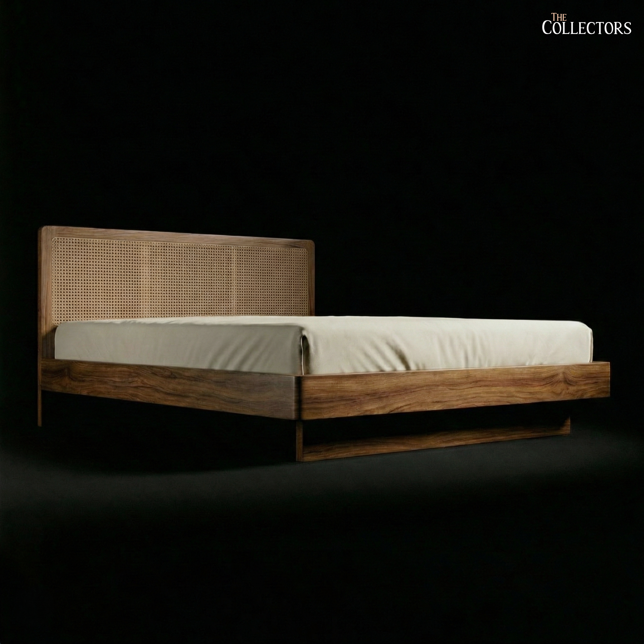 The Indo-Tropicale Modernist Cane Back Bed — image 1