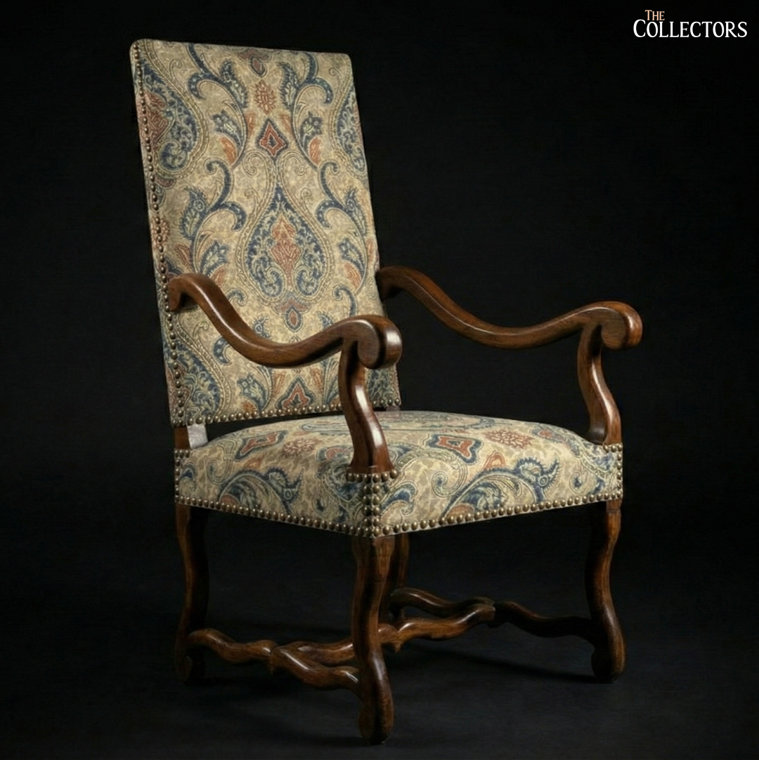 The Loire Valley Damask-Woven Armchair — image 1