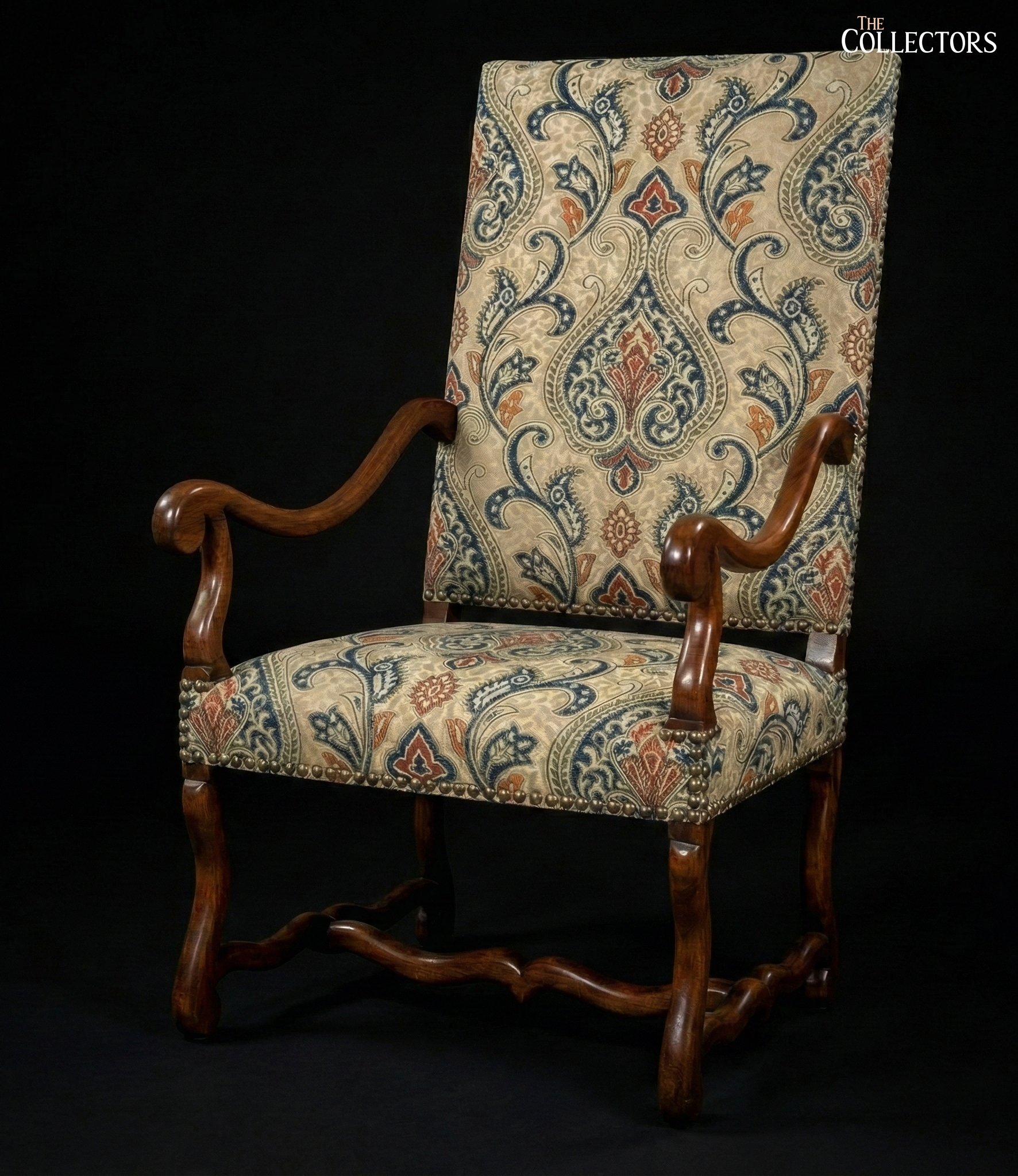 The Loire Valley Damask-Woven Armchair — image 3