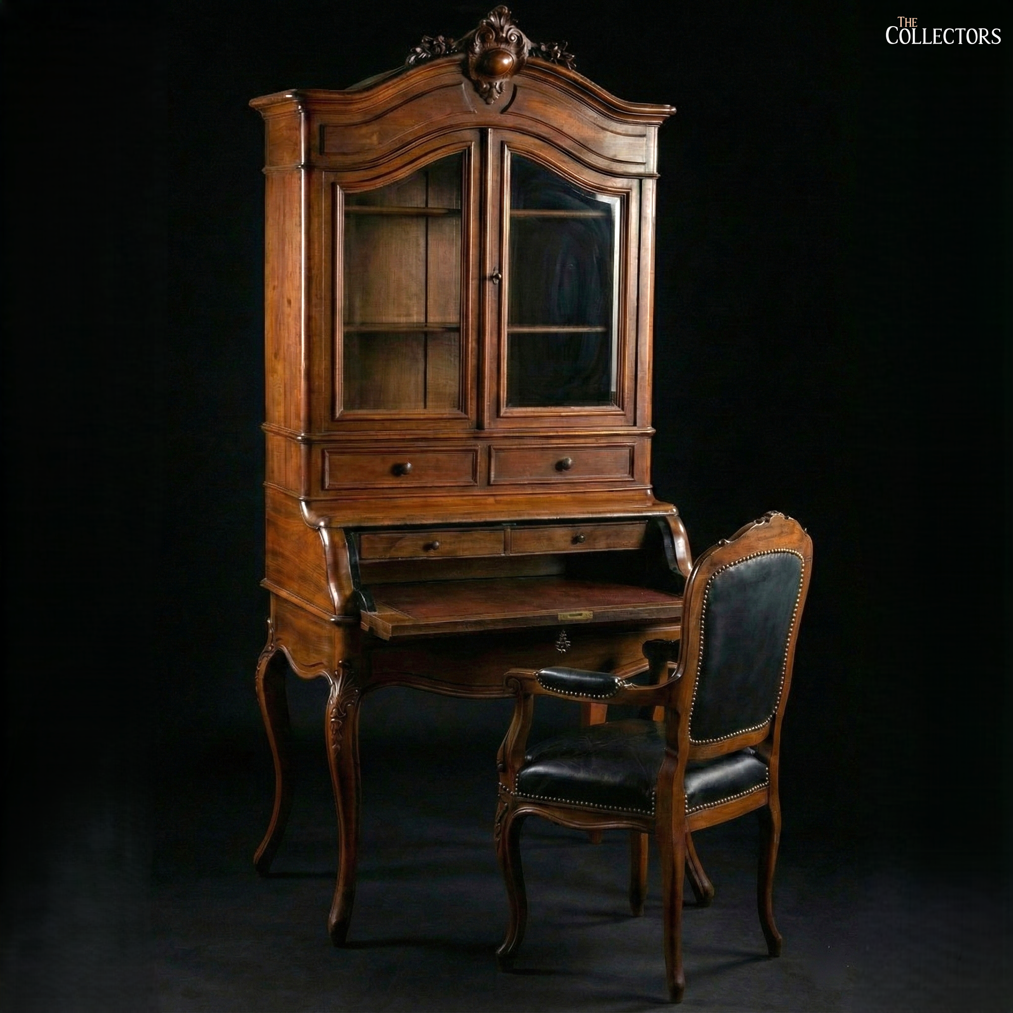 The Louis XV Cabinet de Travail - A Provincial Rocaille Writing Suite — image 1