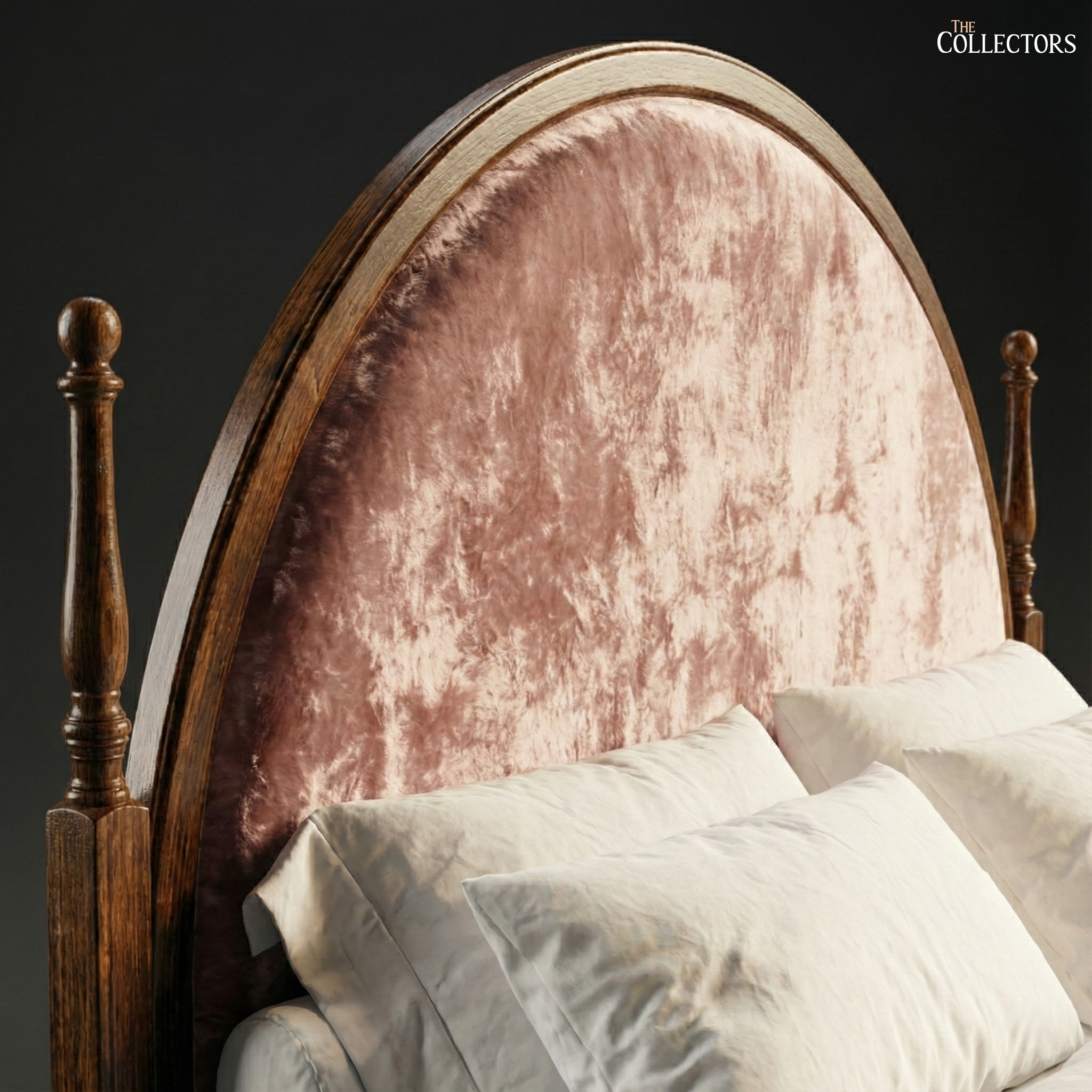 The Lyonnais Velvet-Panel Arched Salon Bed — image 4