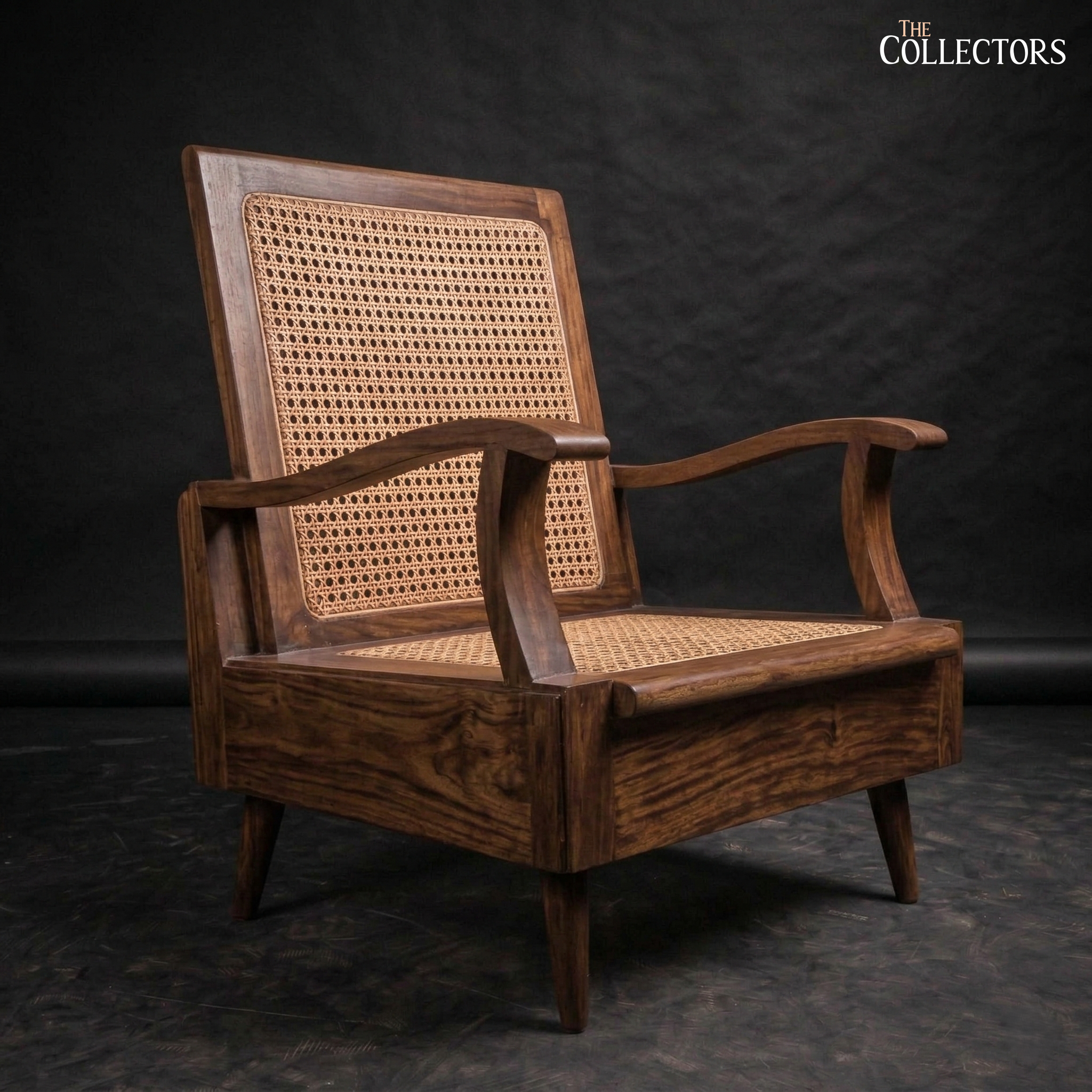 The Matunga Art Deco Cane Lounge Sofa — image 7