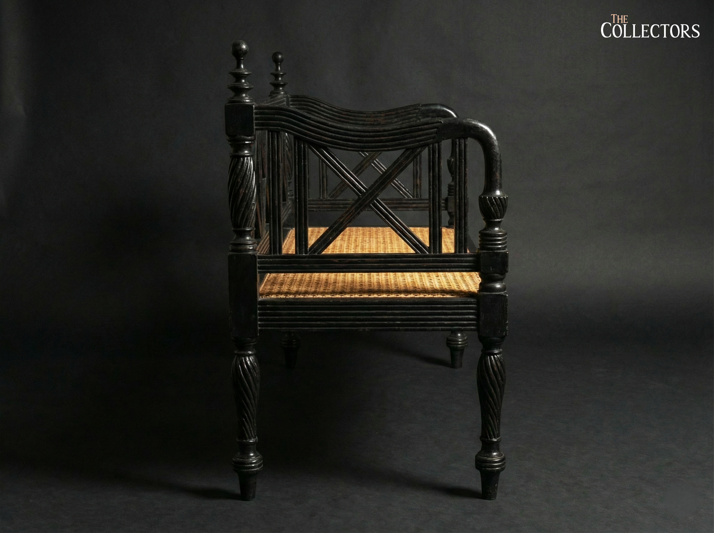 The Old Colombo Cane-Seat Bench — image 4