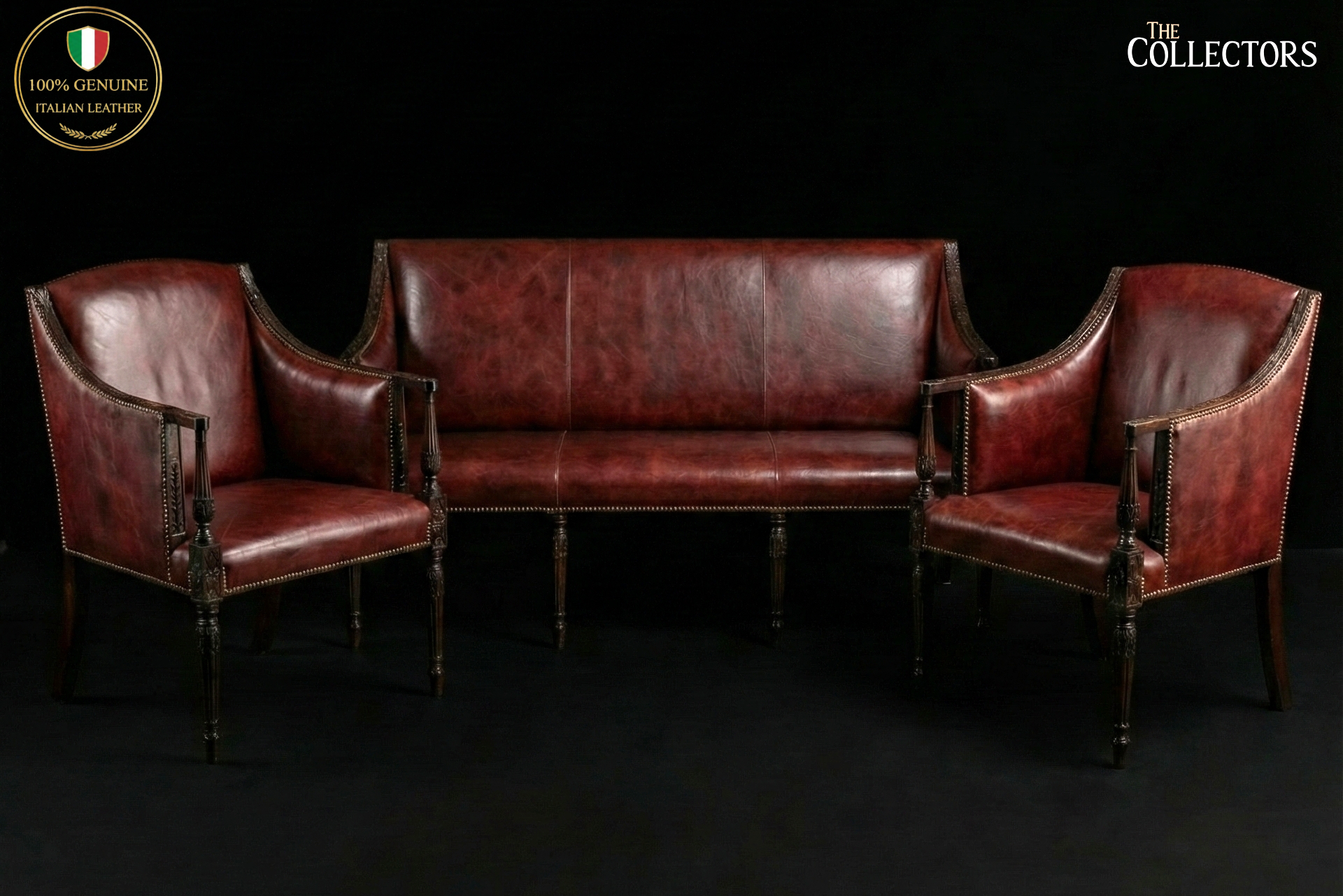 The Regency Gentleman’s Leather Parlour Suite — image 2