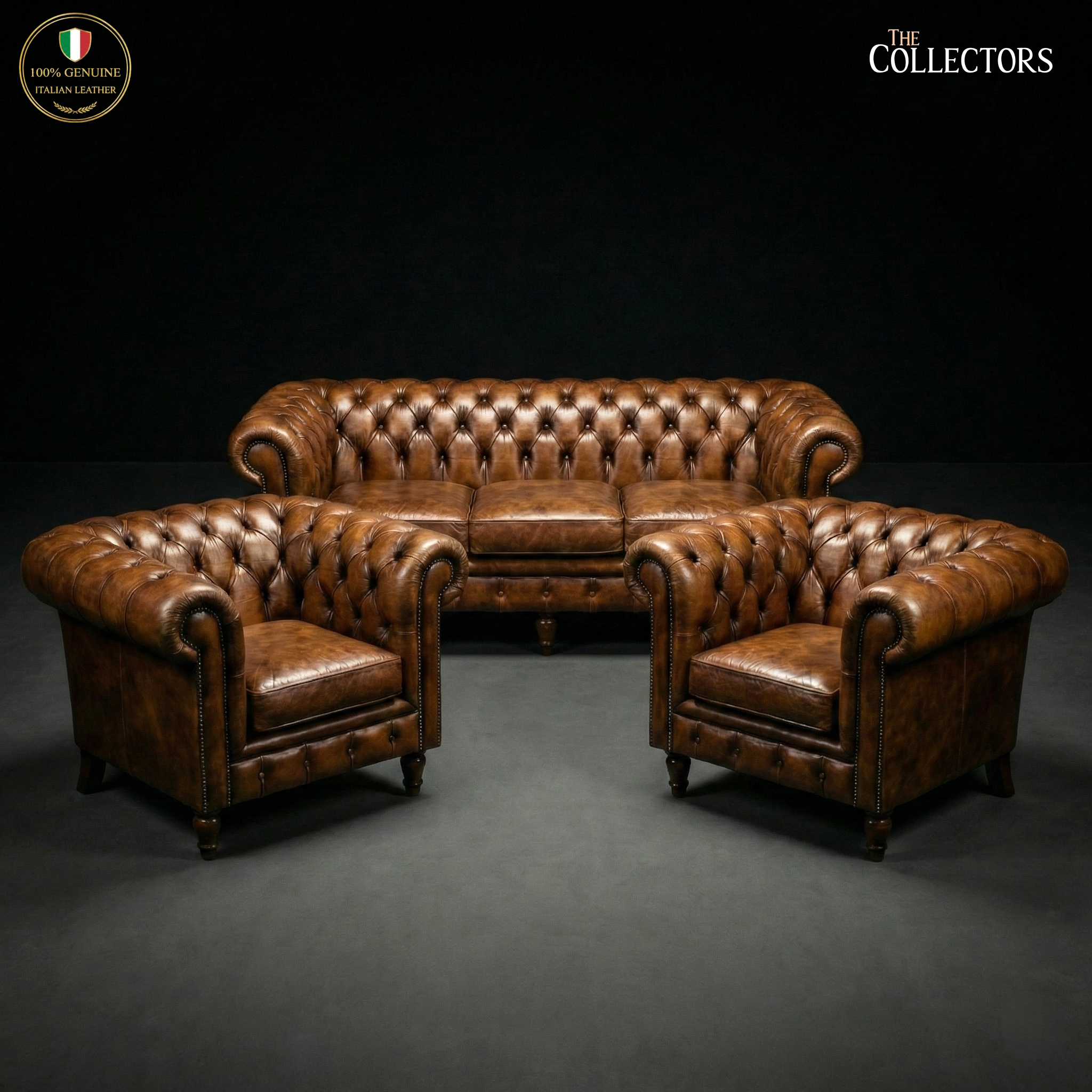 The Westminster Gentleman’s Chesterfield Suite — image 1