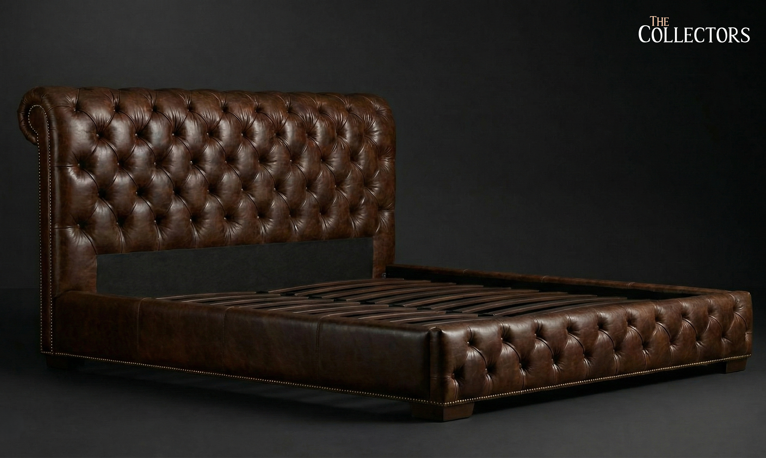 The Winston Chesterfield Leather Bed — image 4