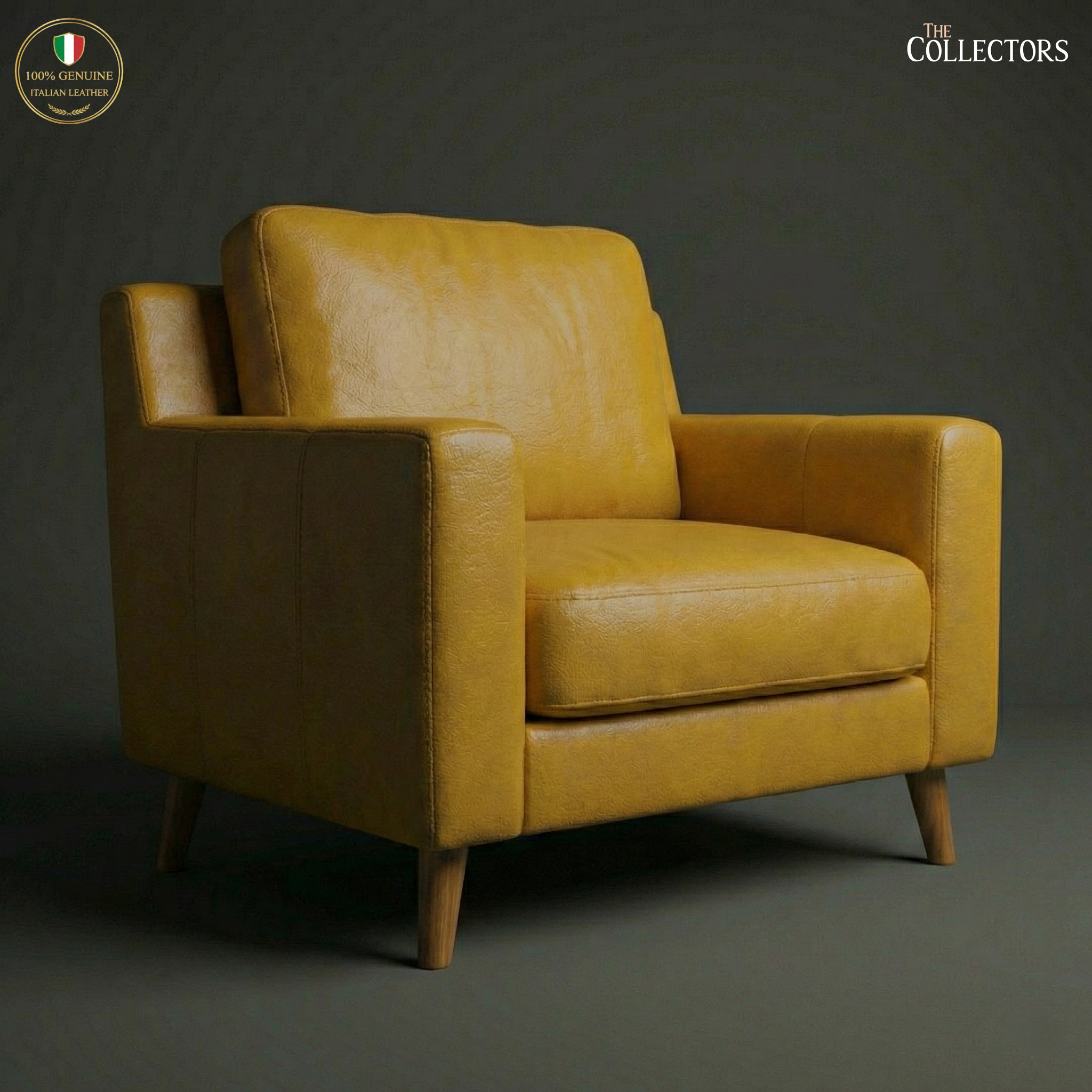 Tribeca Loft Modernist Leather Lounge Sofa — image 1