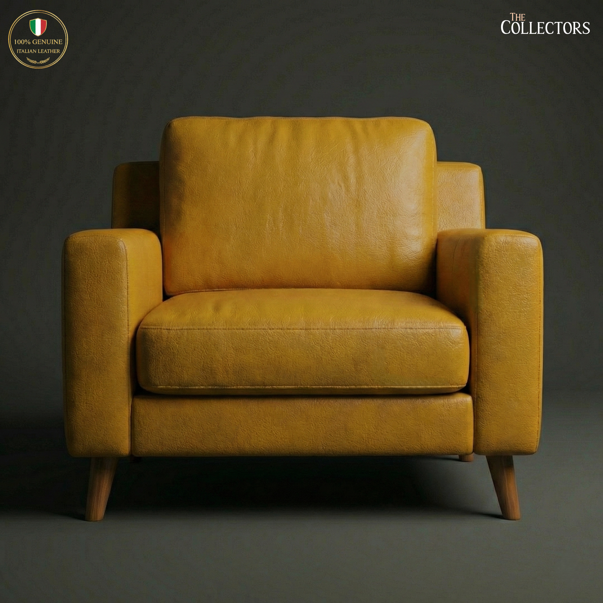 Tribeca Loft Modernist Leather Lounge Sofa — image 2