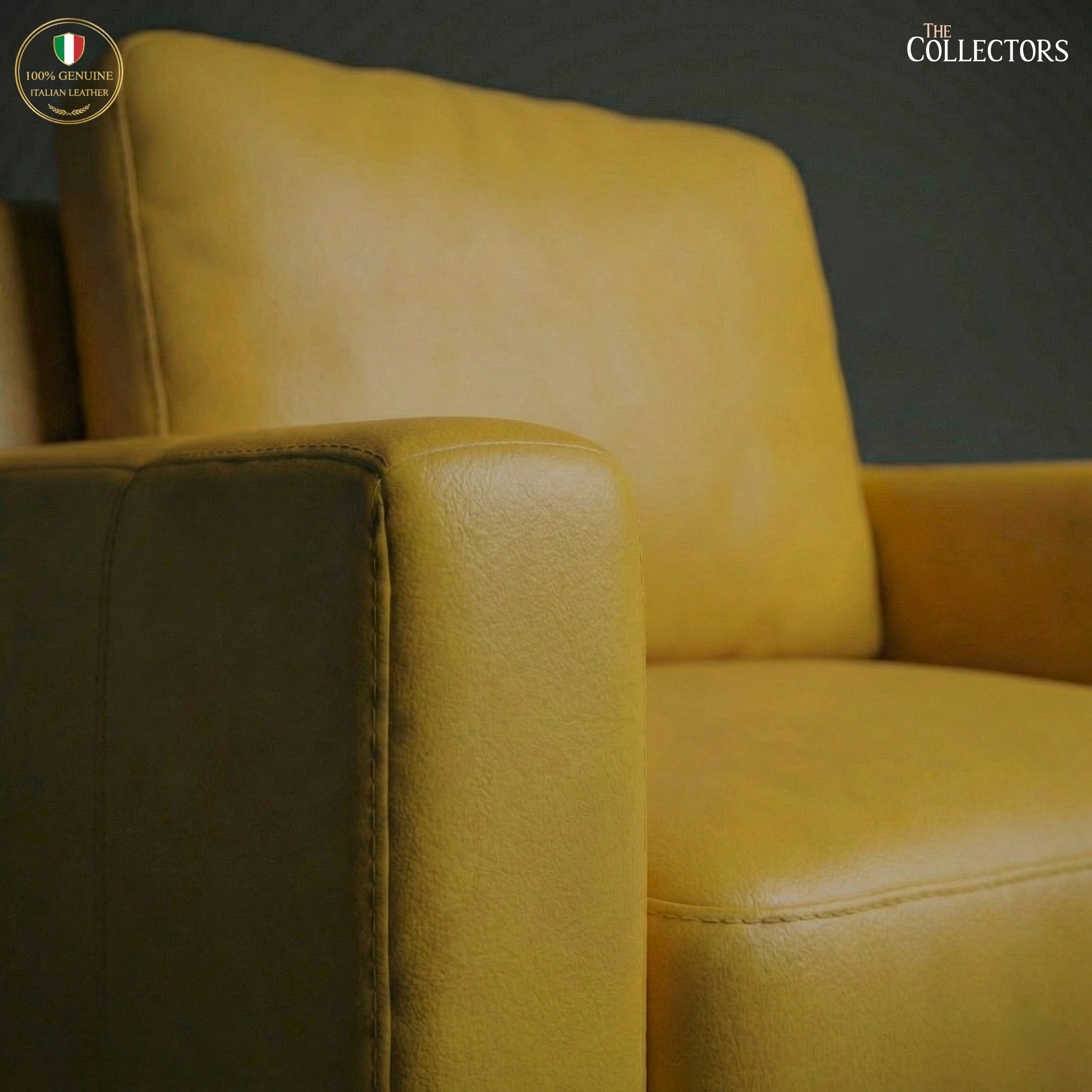 Tribeca Loft Modernist Leather Lounge Sofa — image 3