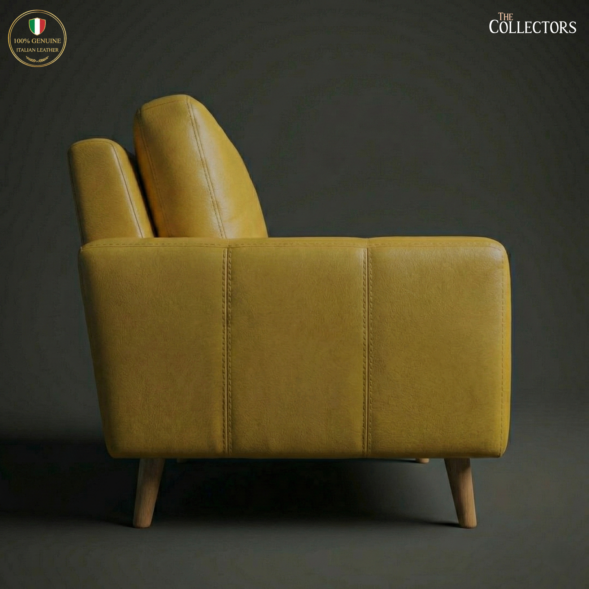 Tribeca Loft Modernist Leather Lounge Sofa — image 4